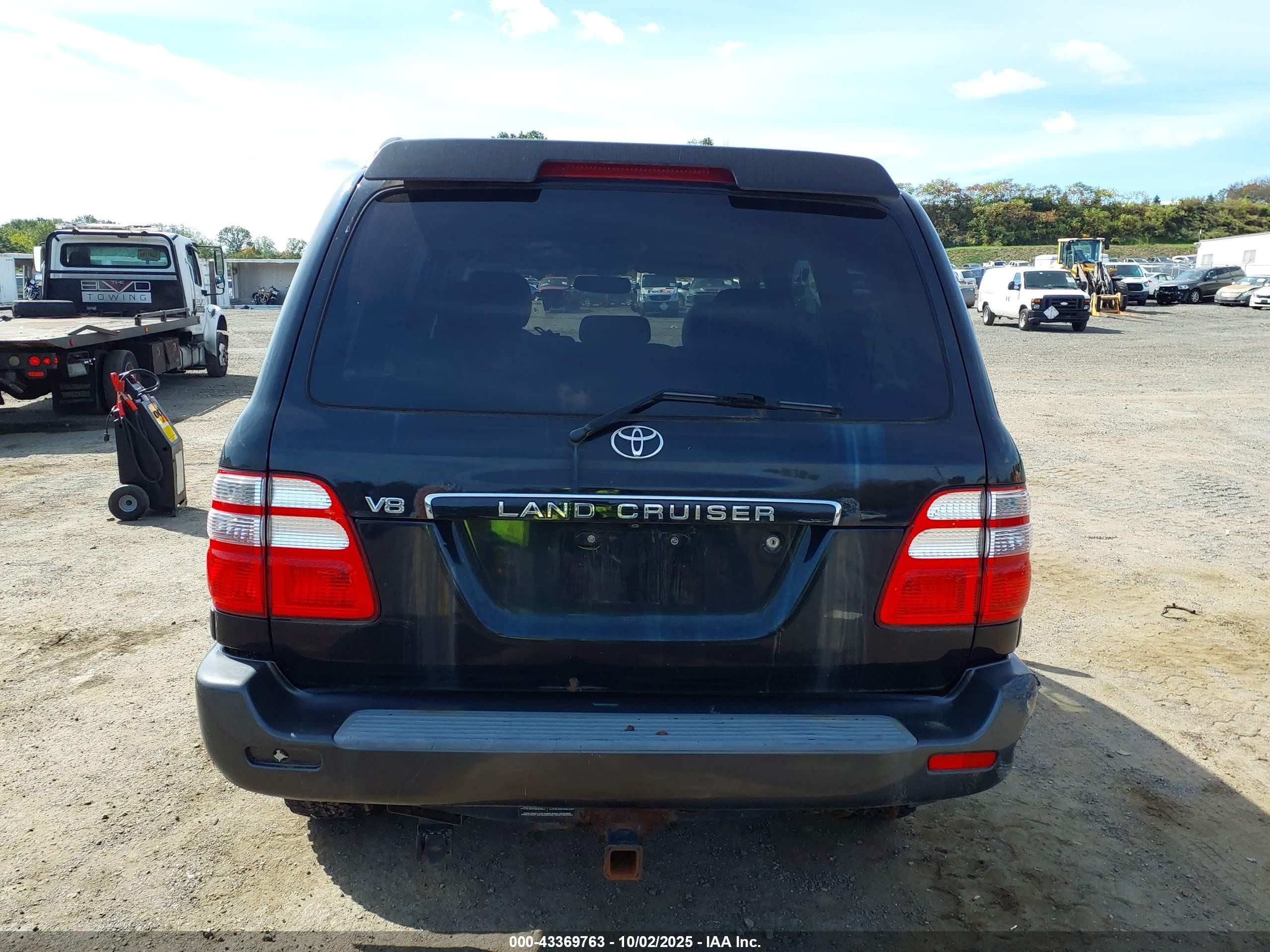 2005 Toyota Land Cruiser V8 Dark Blue vin: JTEHT05J252069226