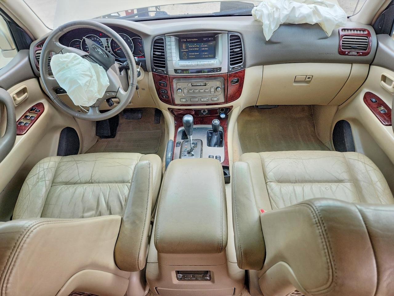 2005 Toyota Land Cruiser Base Gold vin: JTEHT05J252076662