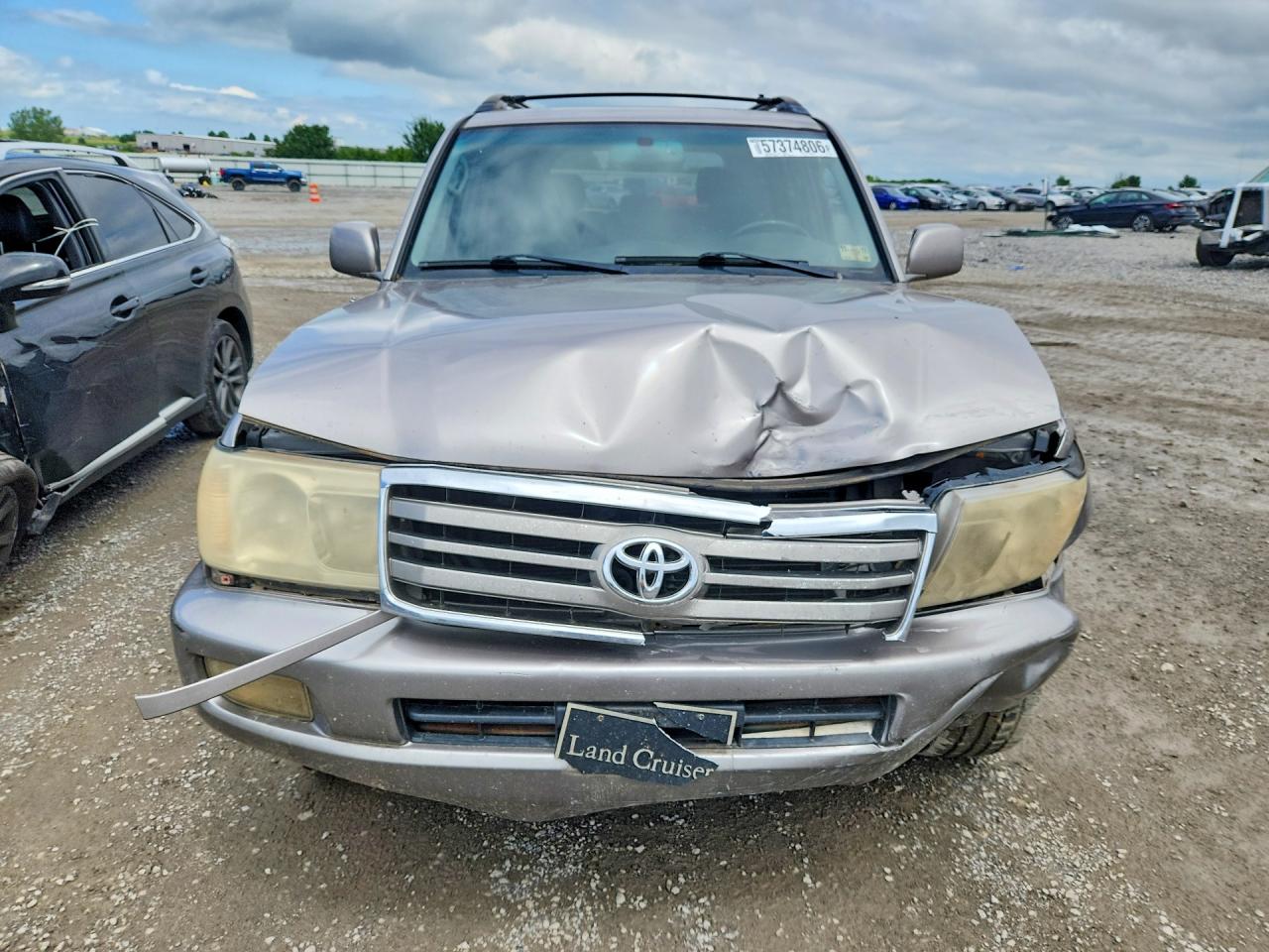 2007 Toyota Land Cruiser Base Серый vin: JTEHT05J272102485