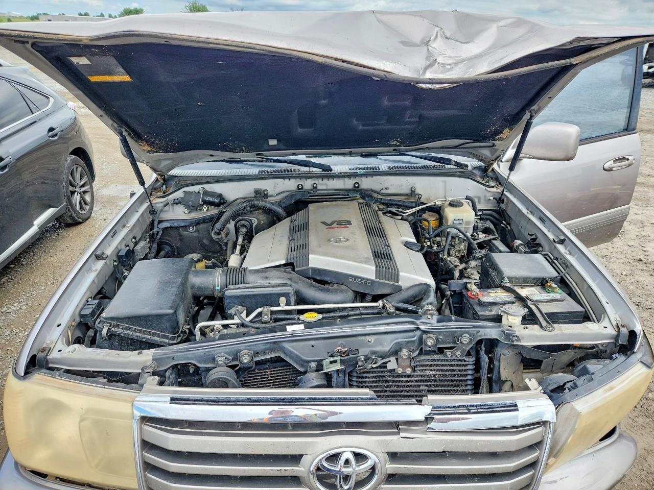 2007 Toyota Land Cruiser Base Серый vin: JTEHT05J272102485