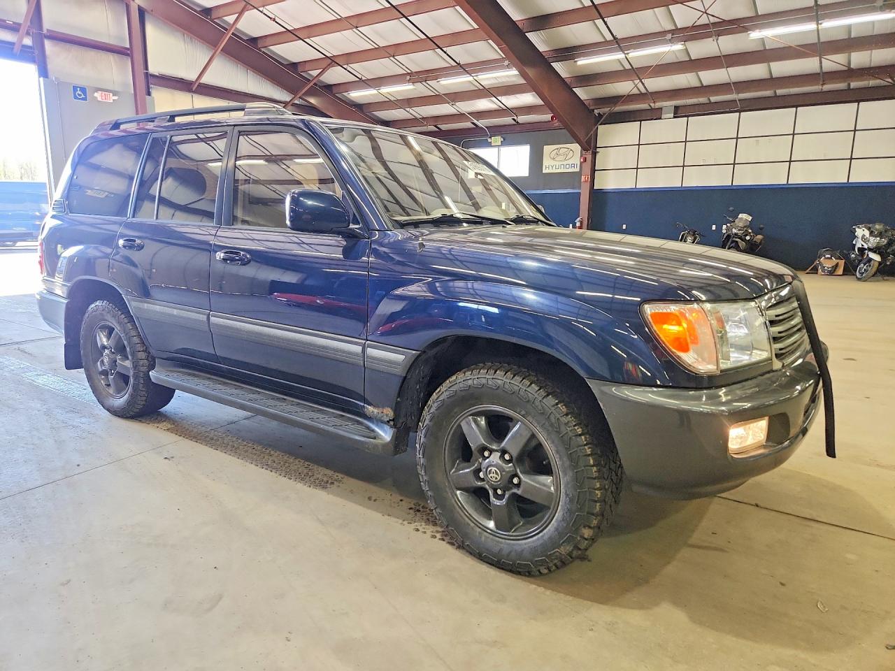 2003 Toyota Land Cruiser Base Blue vin: JTEHT05J332030285