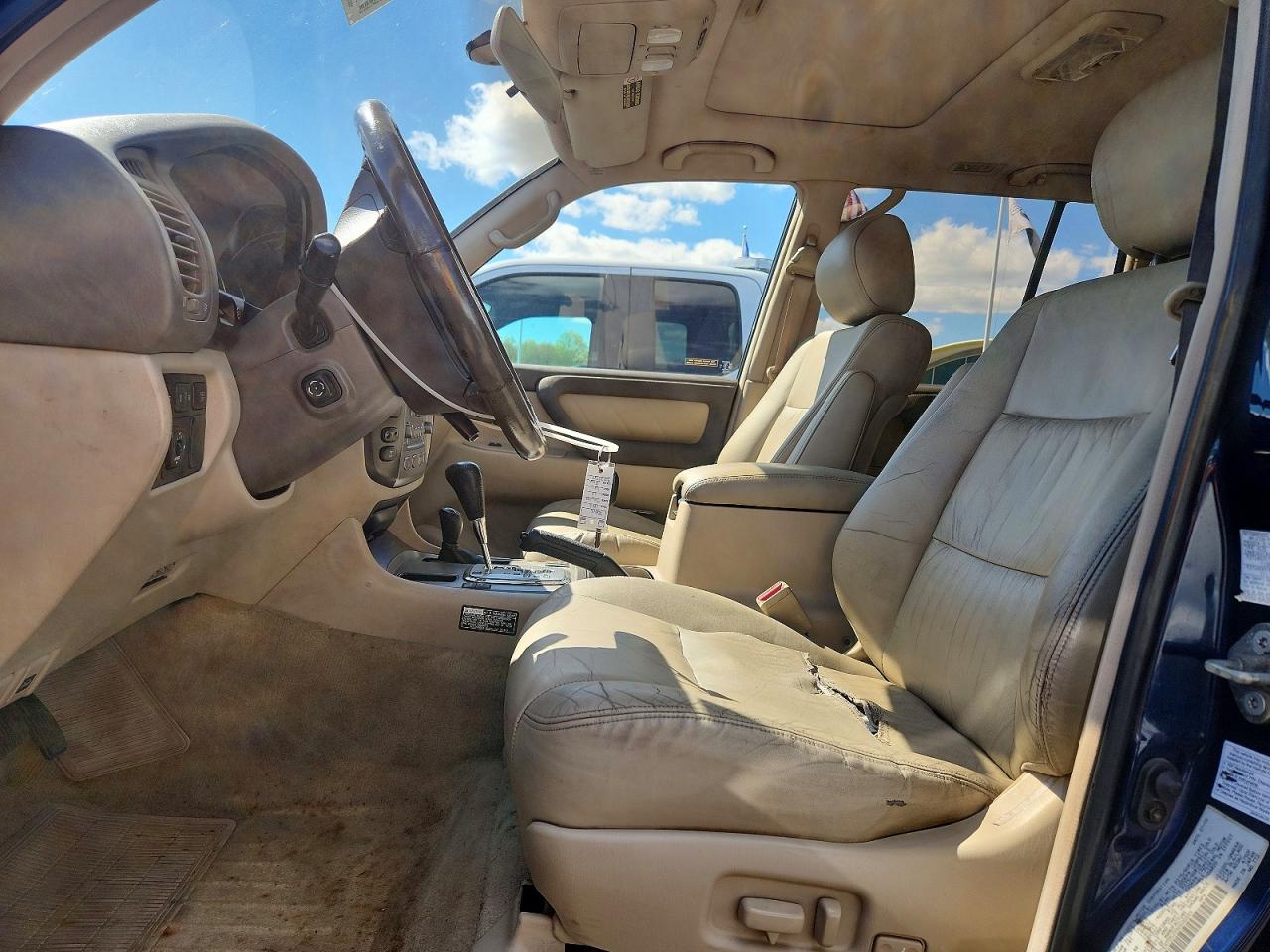 2003 Toyota Land Cruiser Base Blue vin: JTEHT05J332030285