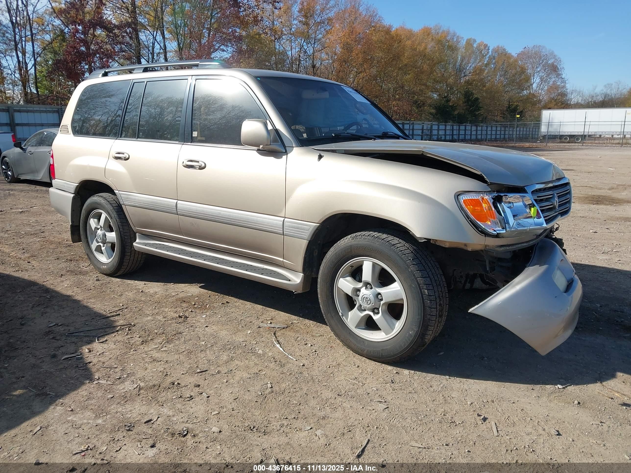 2003 Toyota Land Cruiser   Tan vin: JTEHT05J332039004