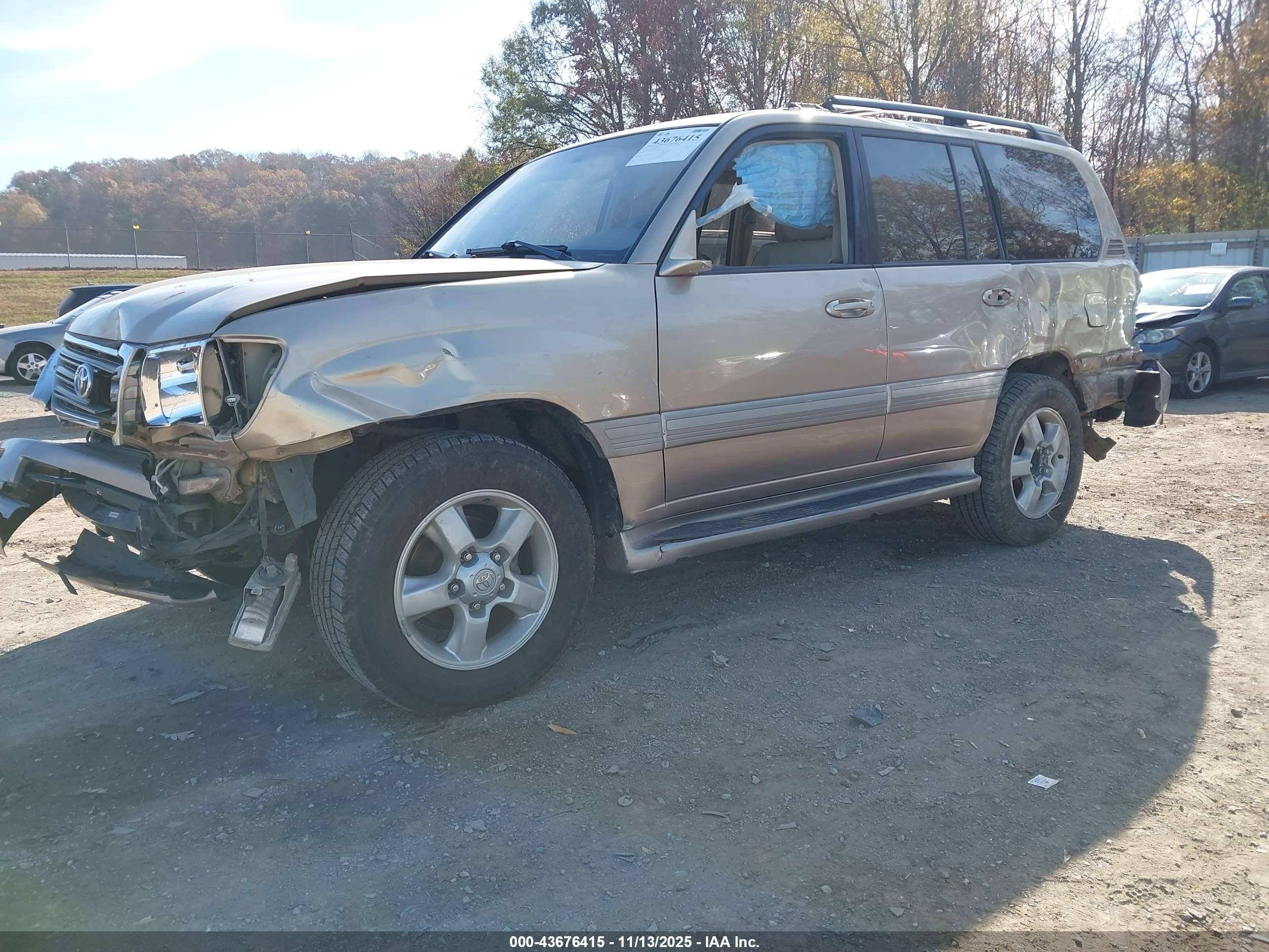 2003 Toyota Land Cruiser   Tan vin: JTEHT05J332039004