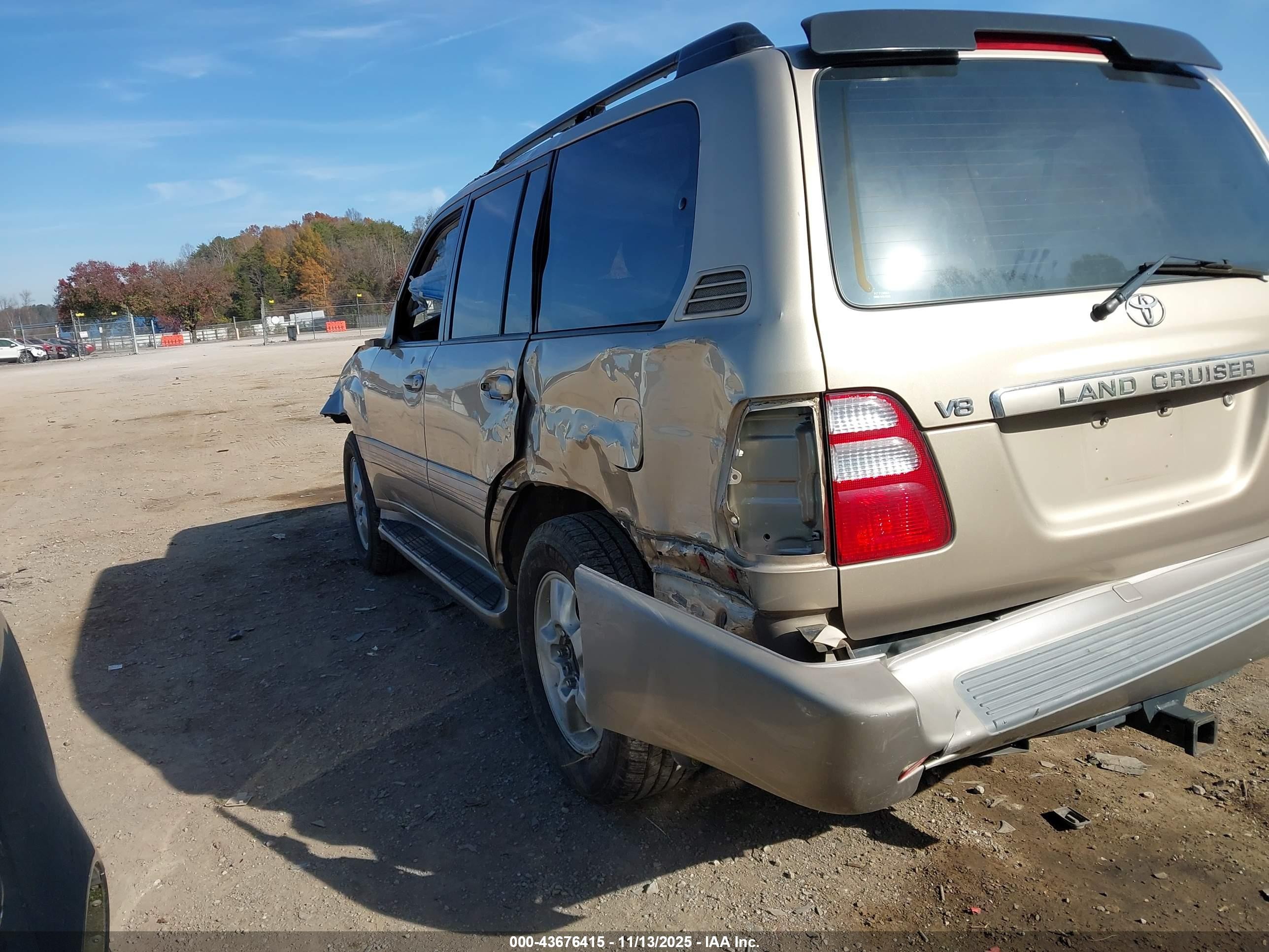 2003 Toyota Land Cruiser   Tan vin: JTEHT05J332039004