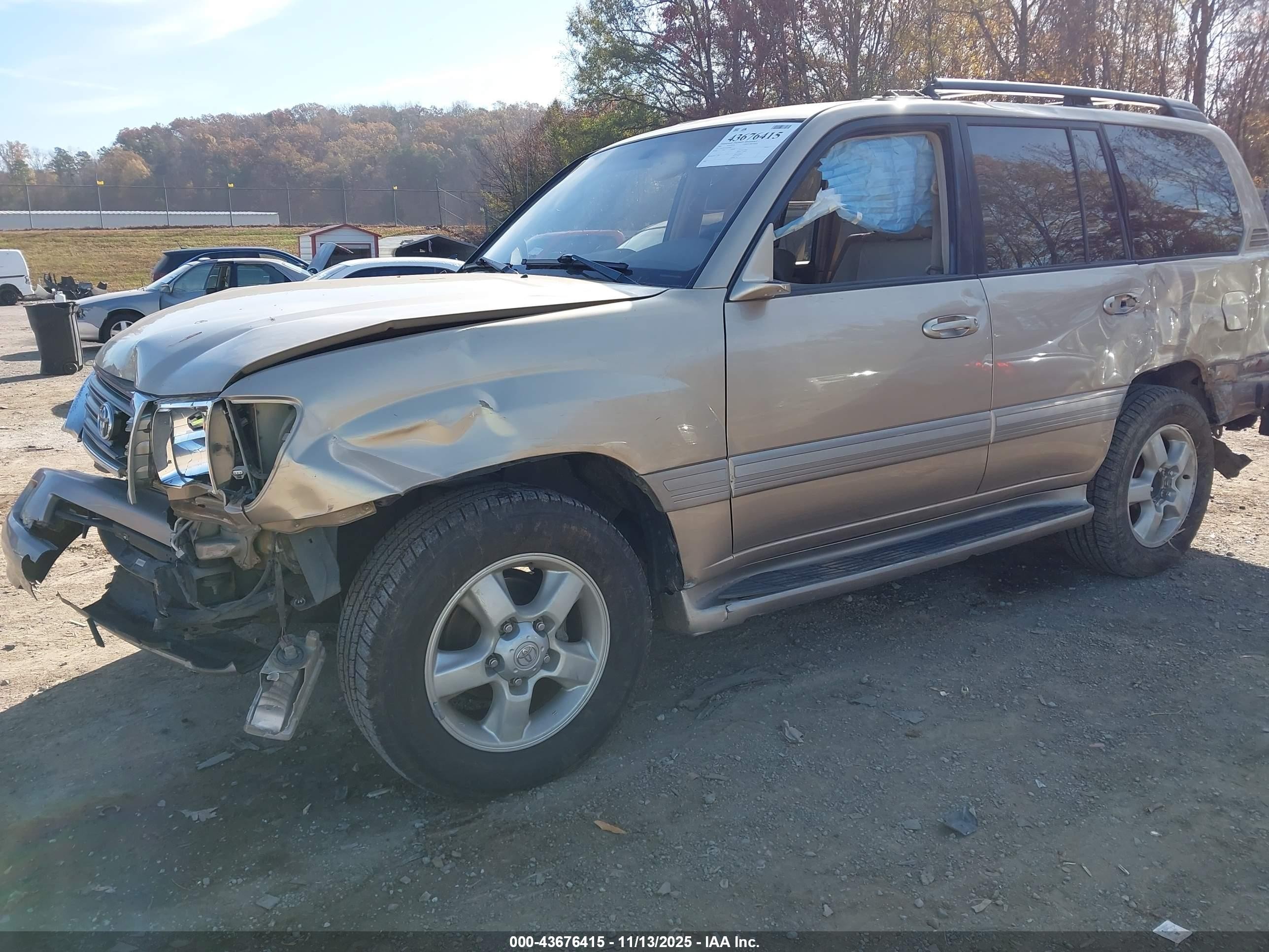 2003 Toyota Land Cruiser   Tan vin: JTEHT05J332039004