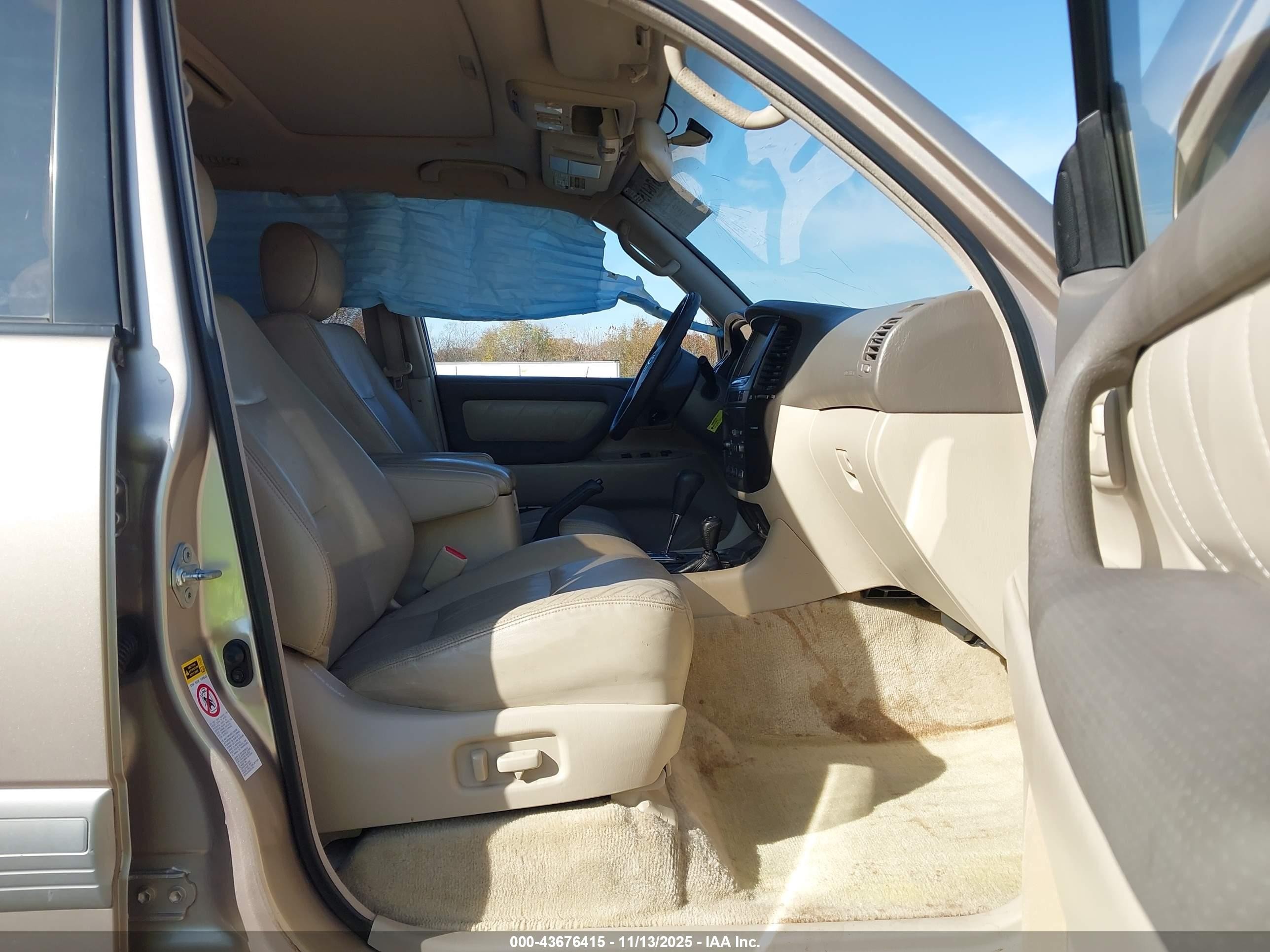 2003 Toyota Land Cruiser   Tan vin: JTEHT05J332039004