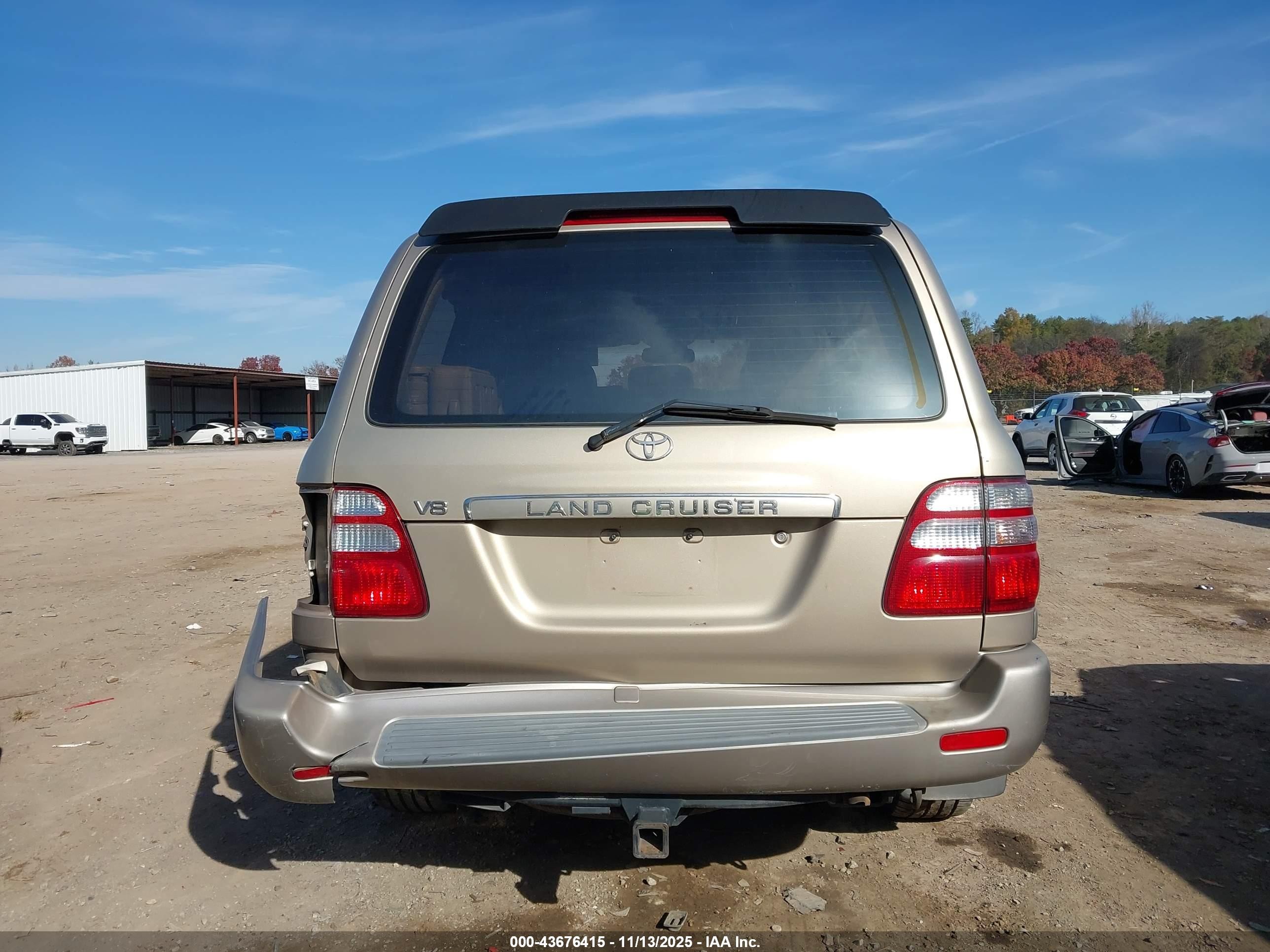 2003 Toyota Land Cruiser   Tan vin: JTEHT05J332039004