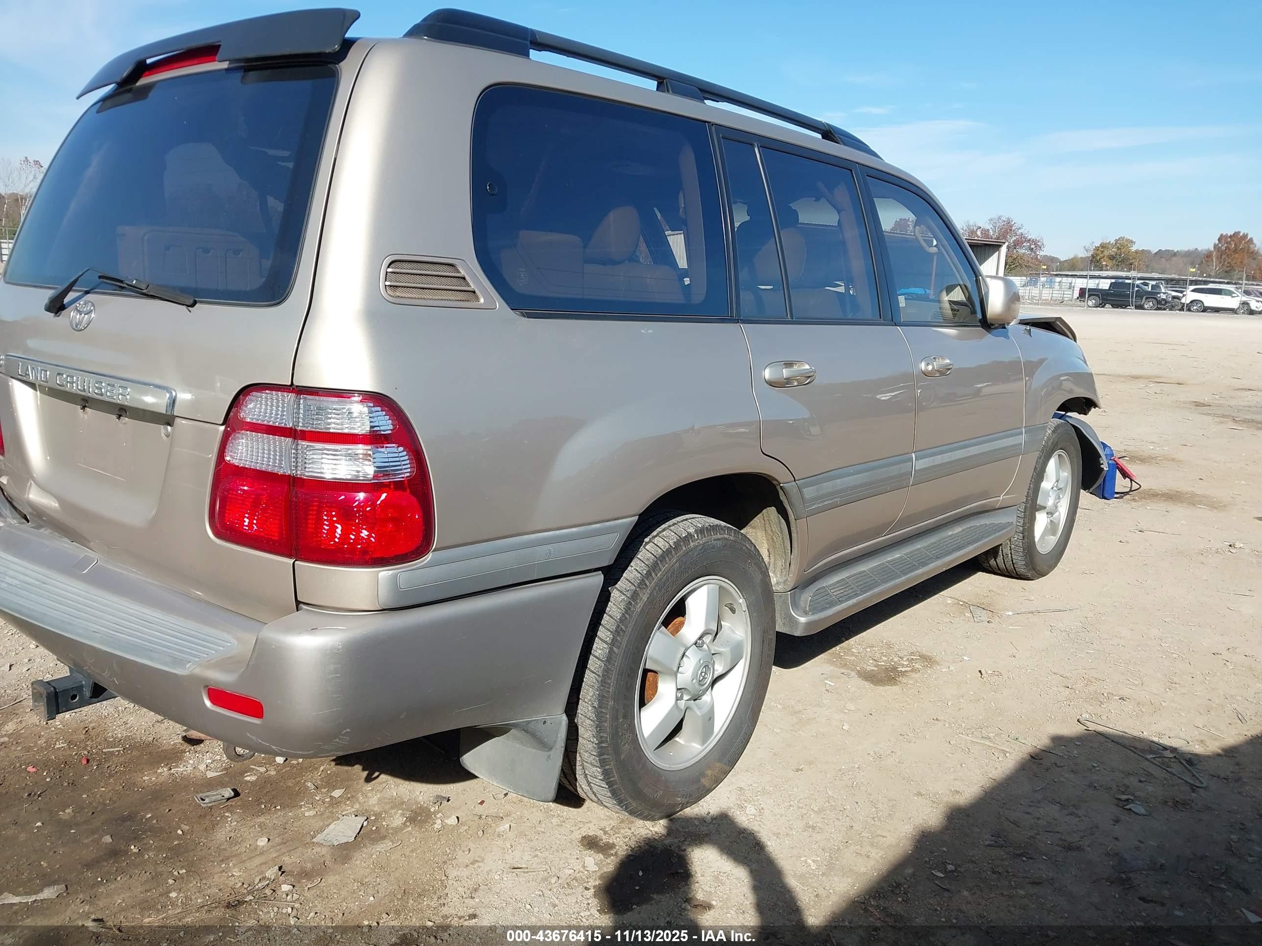 2003 Toyota Land Cruiser   Tan vin: JTEHT05J332039004