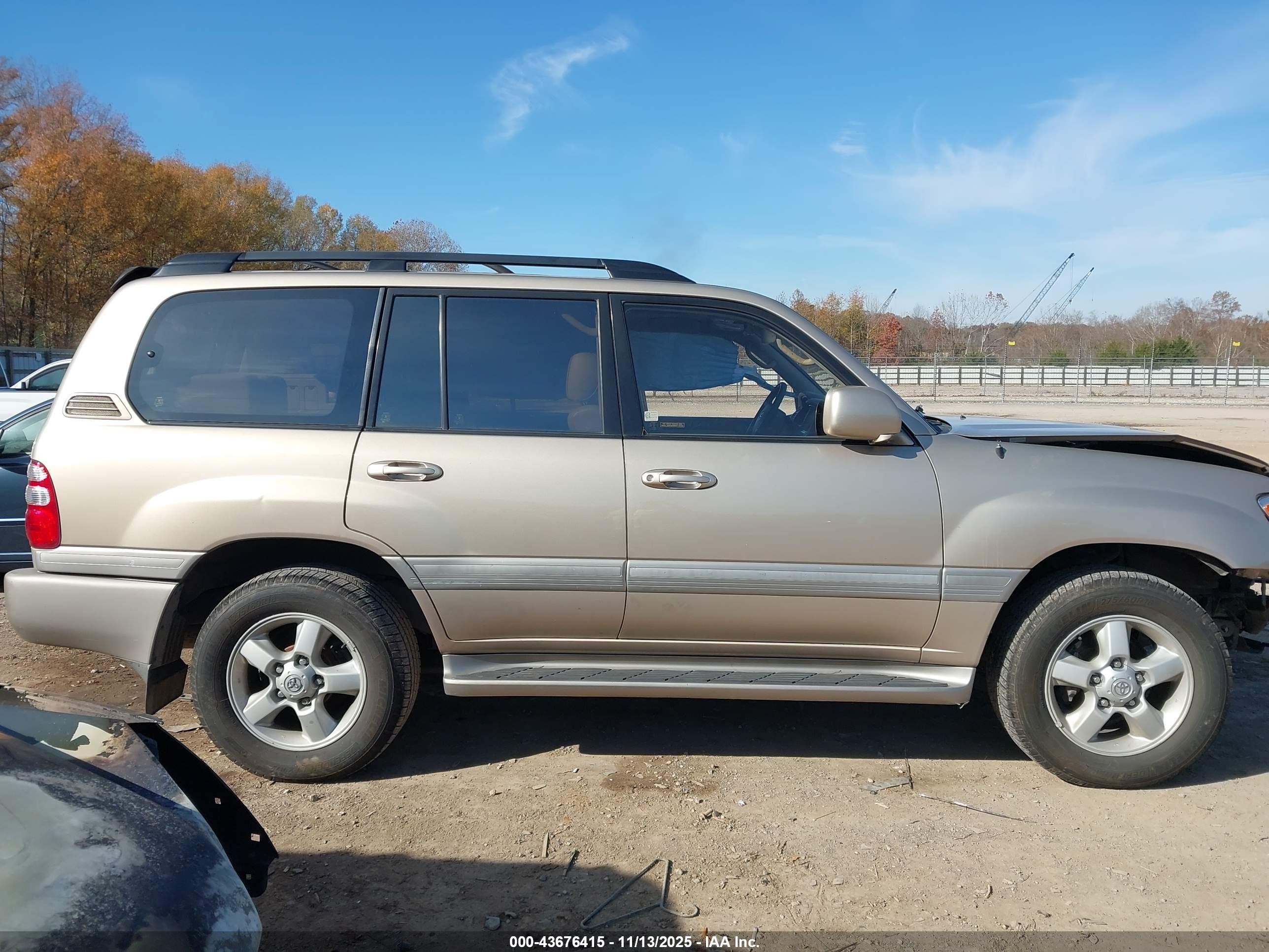 2003 Toyota Land Cruiser   Tan vin: JTEHT05J332039004