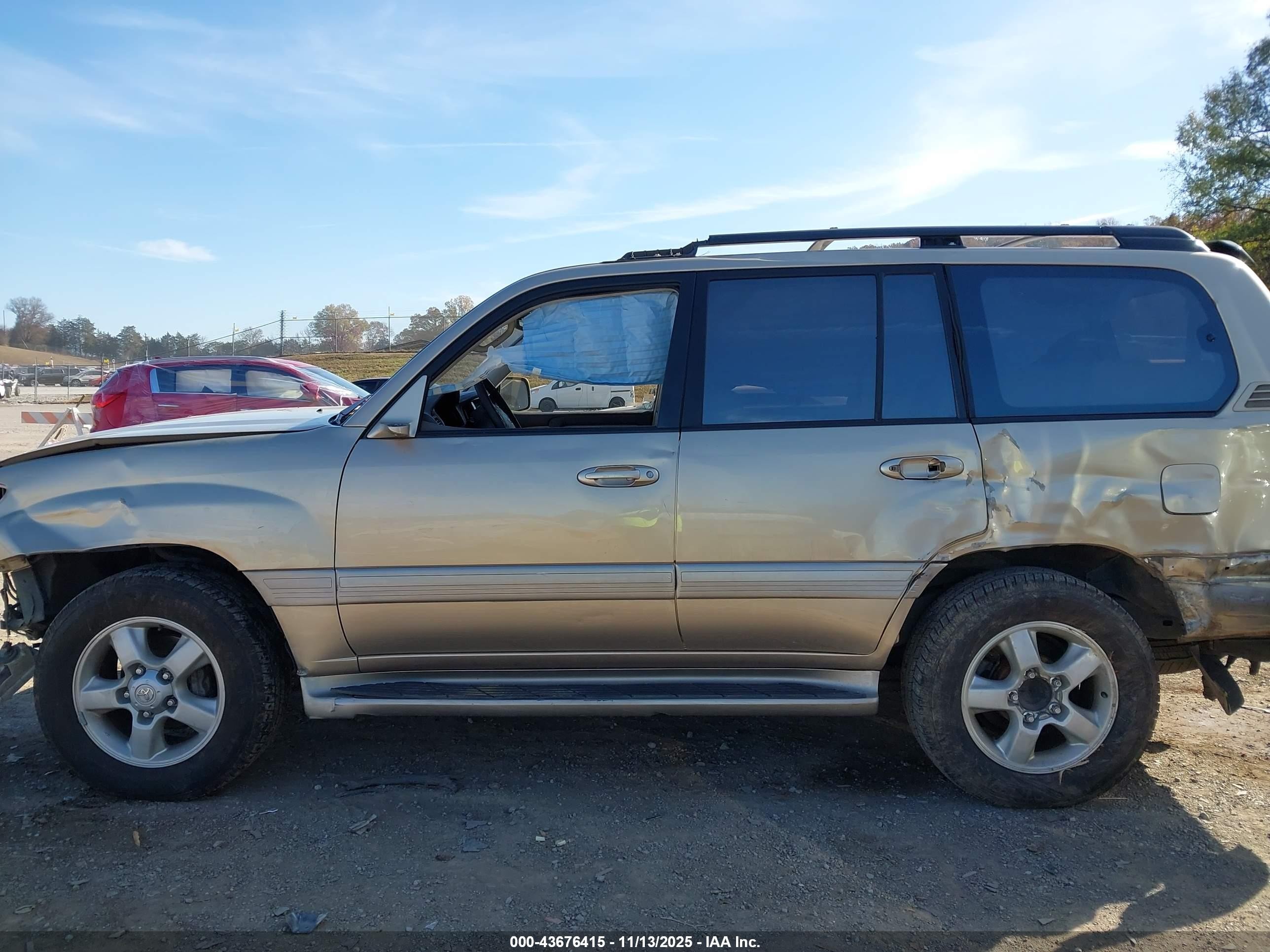 2003 Toyota Land Cruiser   Tan vin: JTEHT05J332039004