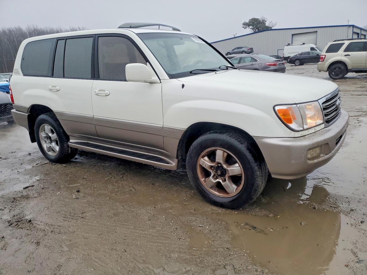 2003 Toyota Land Cruiser White vin: JTEHT05J332045854