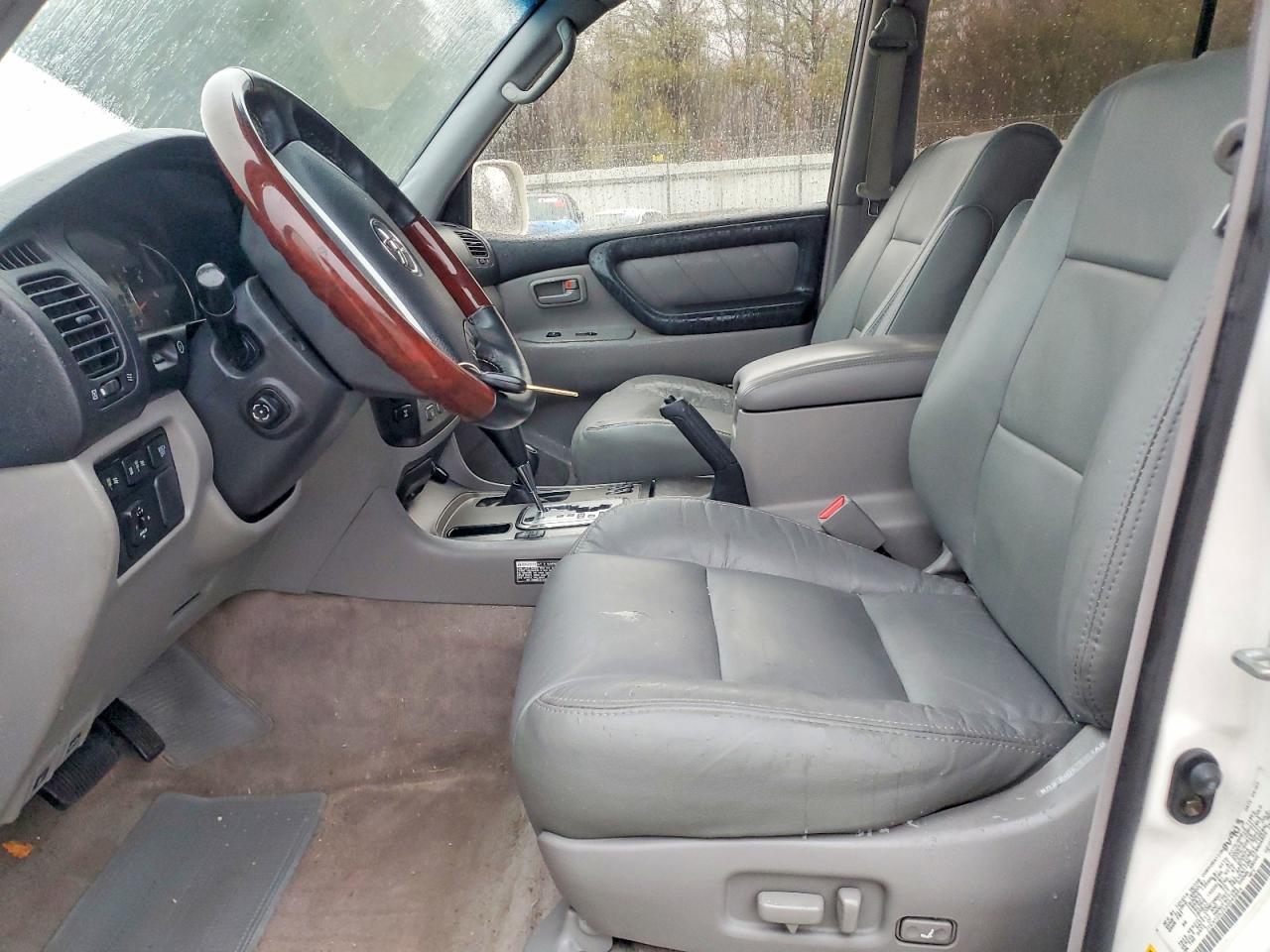 2003 Toyota Land Cruiser White vin: JTEHT05J332045854