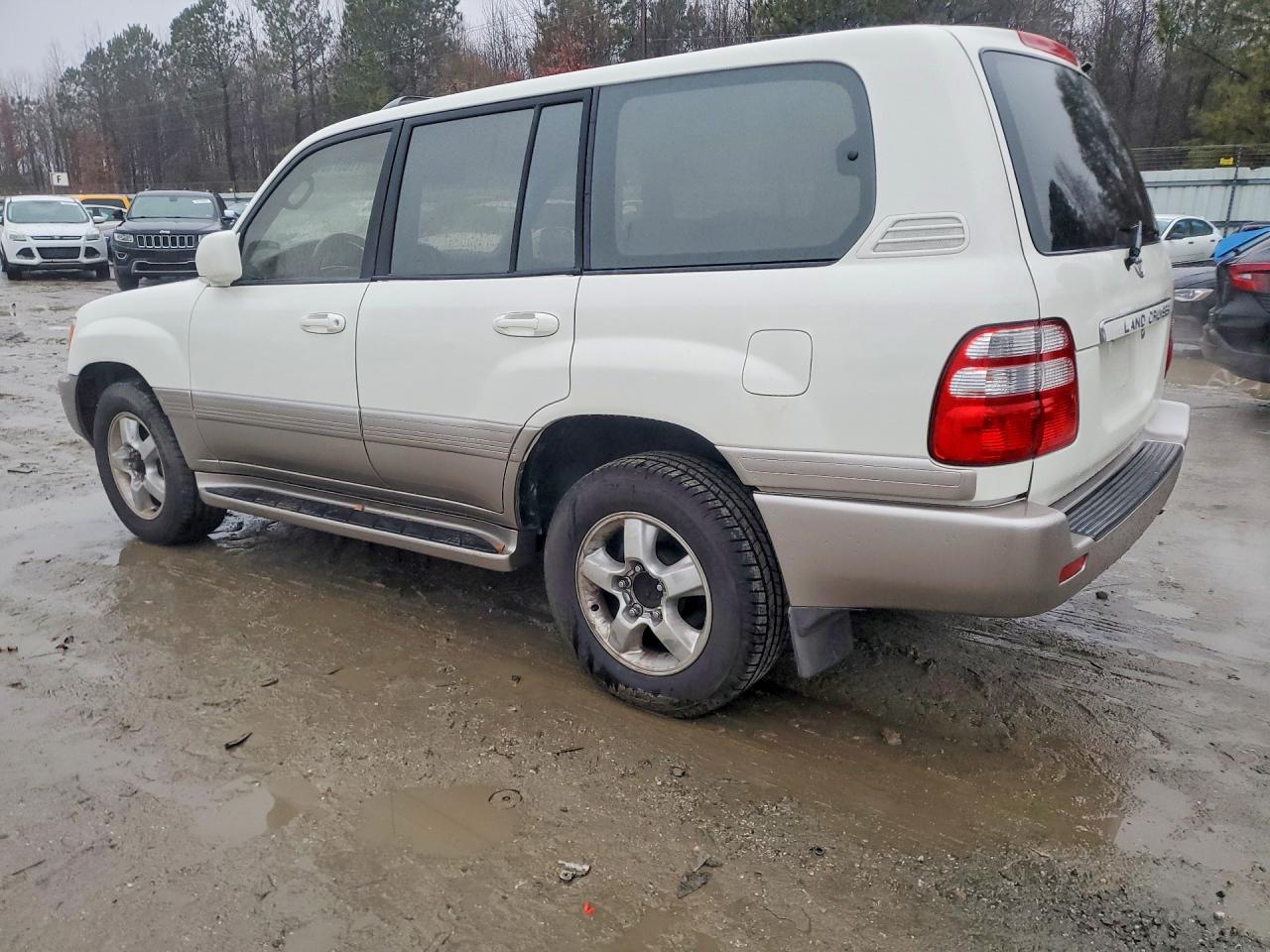 2003 Toyota Land Cruiser White vin: JTEHT05J332045854