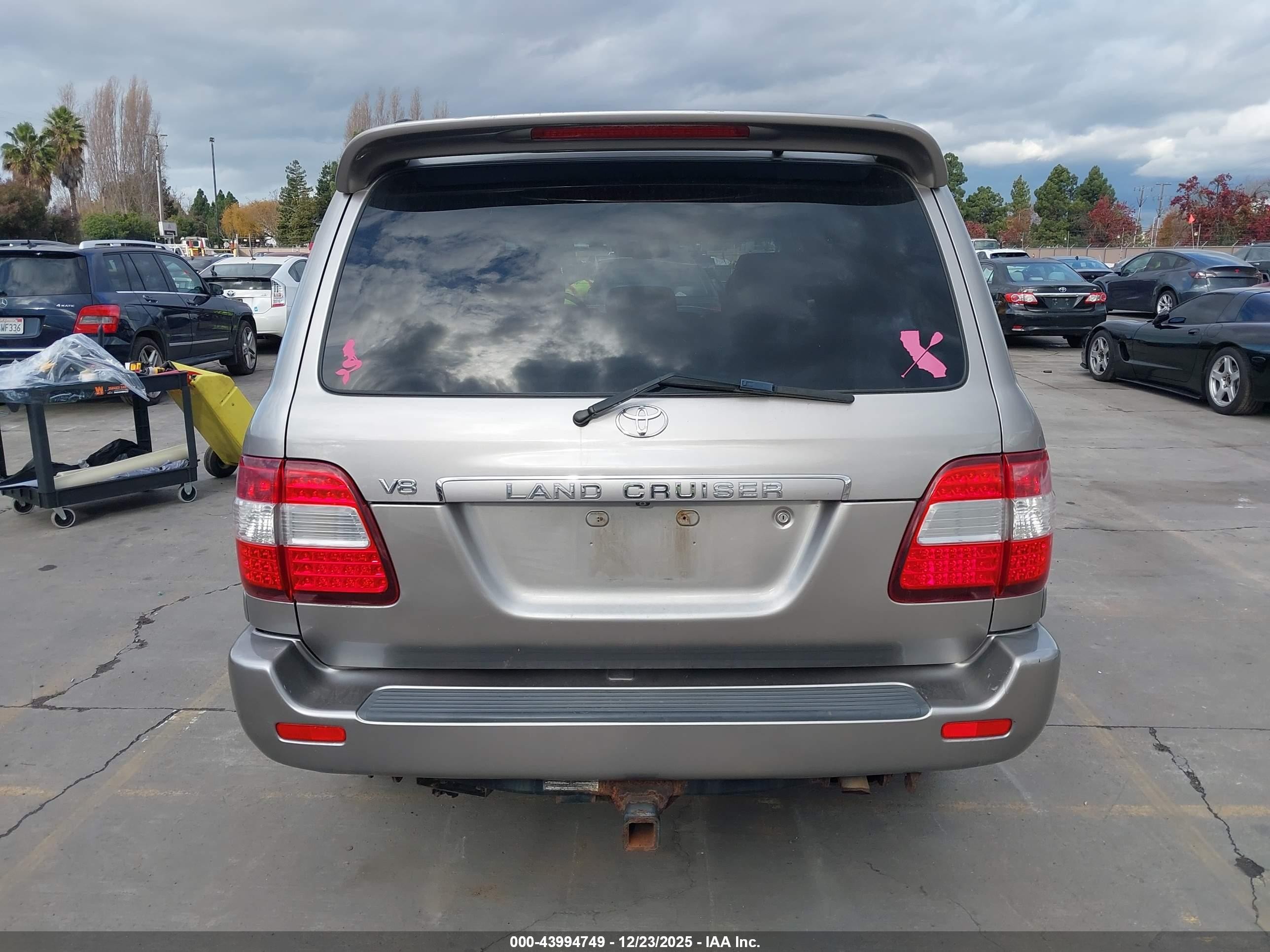 2006 Toyota Land Cruiser V8 Серый vin: JTEHT05J362089969