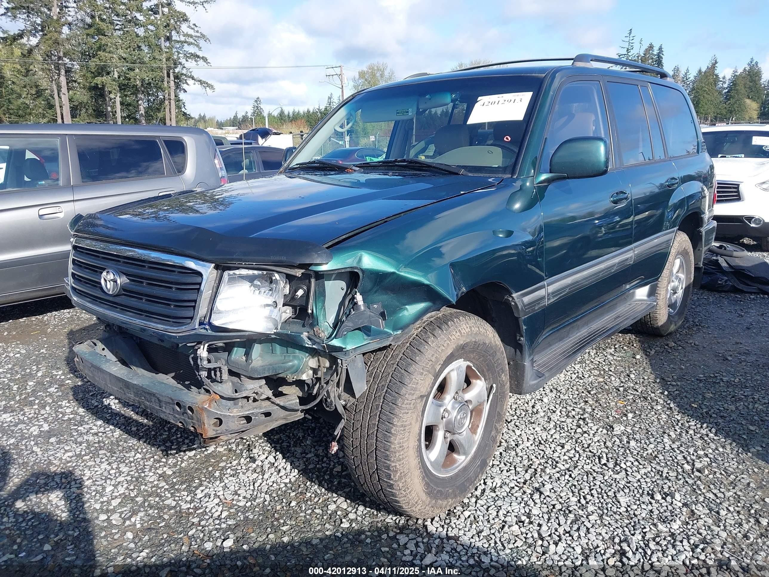 2001 Toyota Land Cruiser   Green vin: JTEHT05J412010091