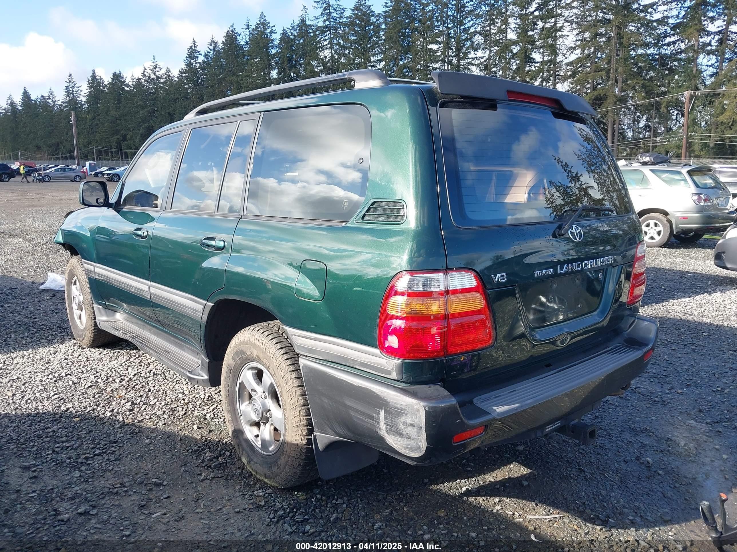 2001 Toyota Land Cruiser   Green vin: JTEHT05J412010091