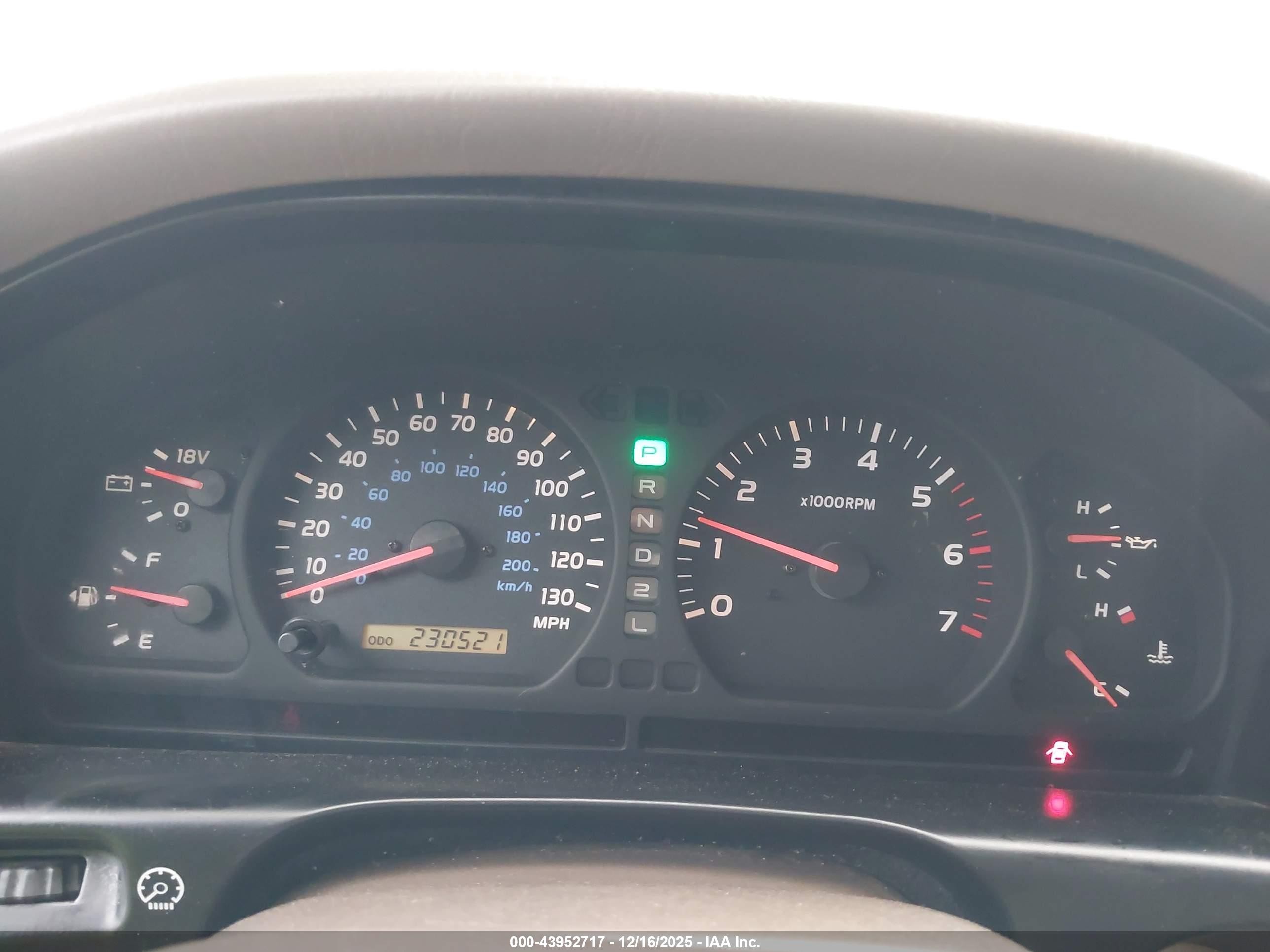 2001 Toyota Land Cruiser   Green vin: JTEHT05J412011838