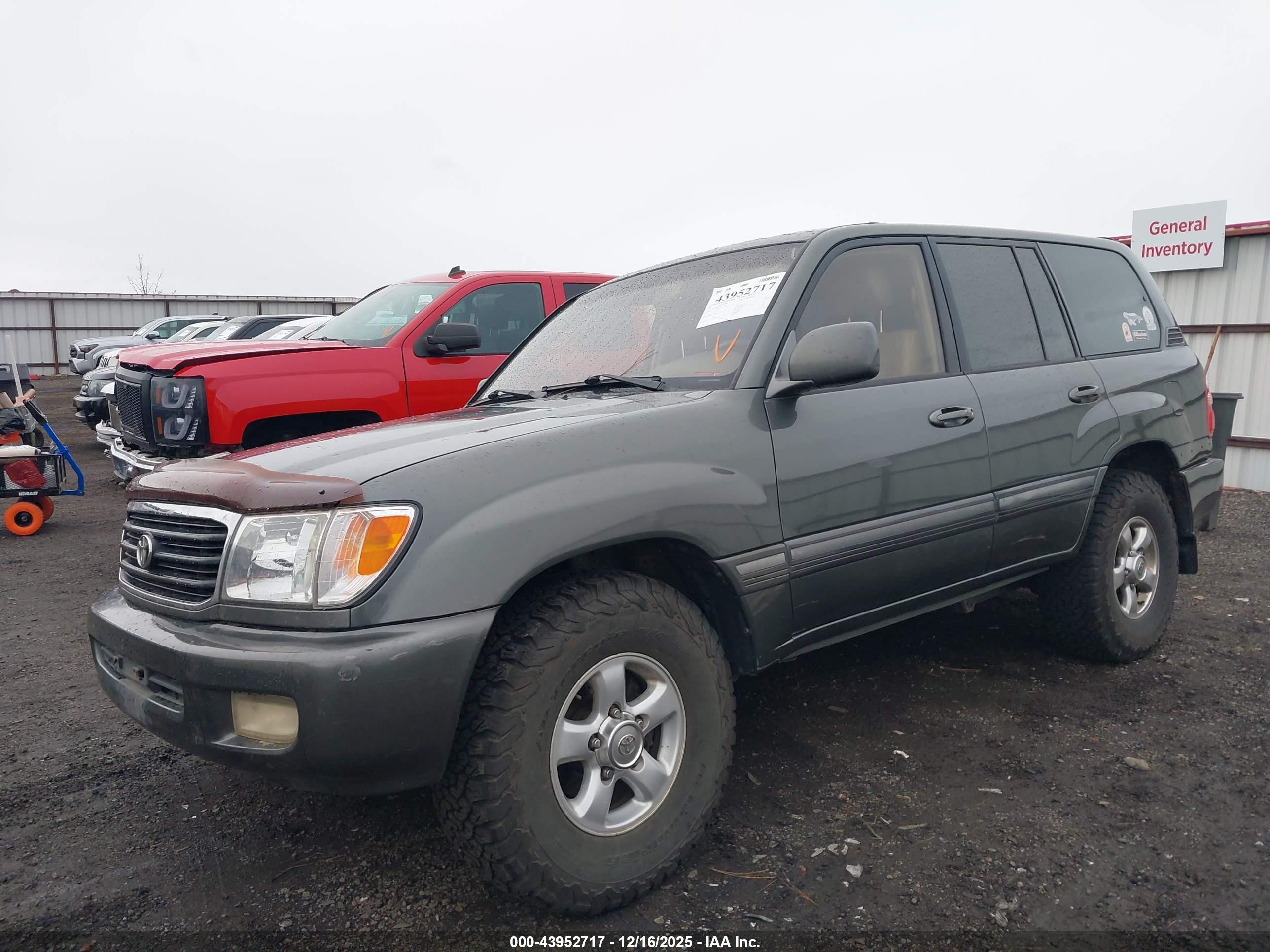 2001 Toyota Land Cruiser   Green vin: JTEHT05J412011838