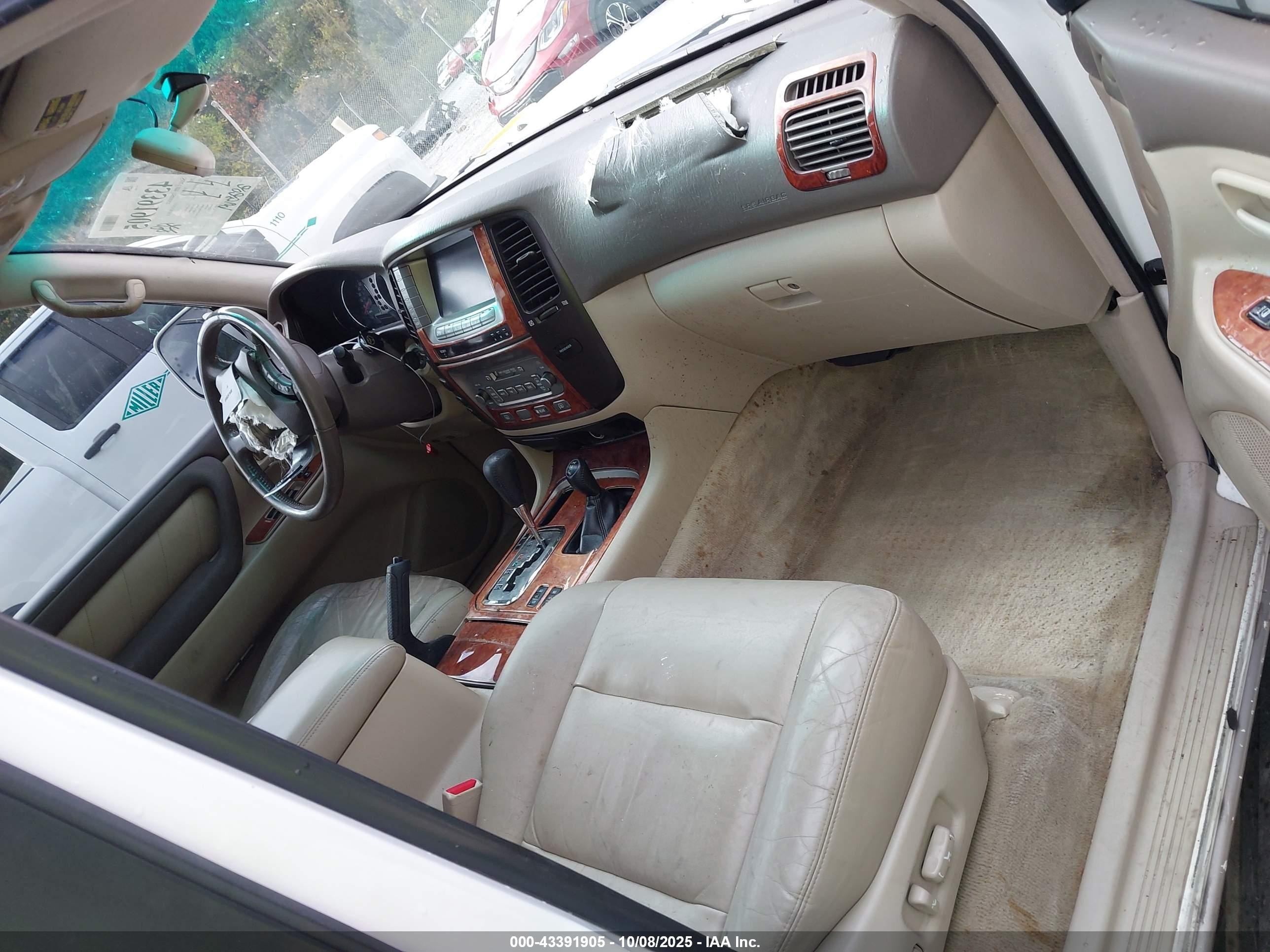2005 Toyota Land Cruiser V8 White vin: JTEHT05J452080146