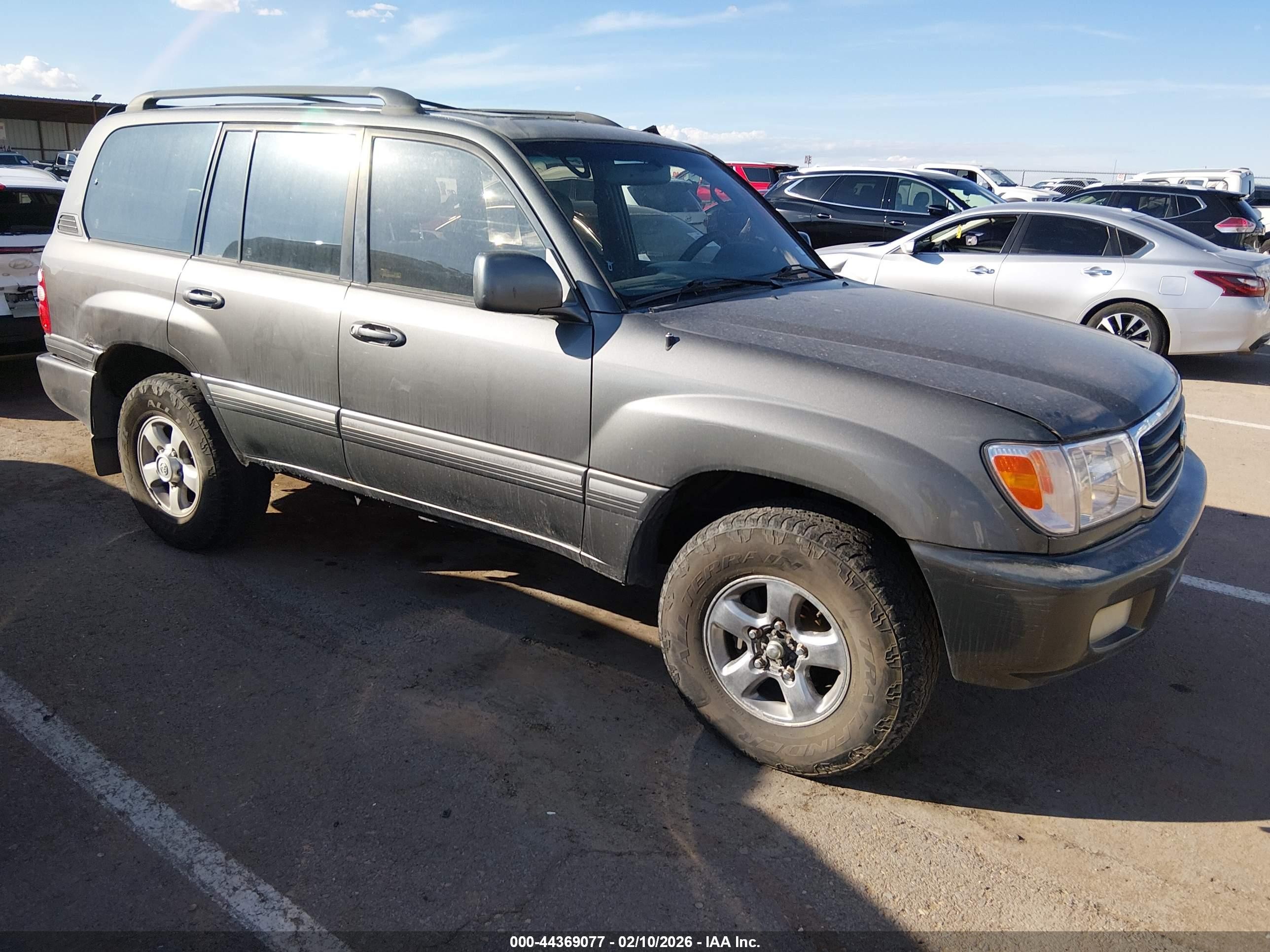 2001 Toyota Land Cruiser   Серый vin: JTEHT05J512000797