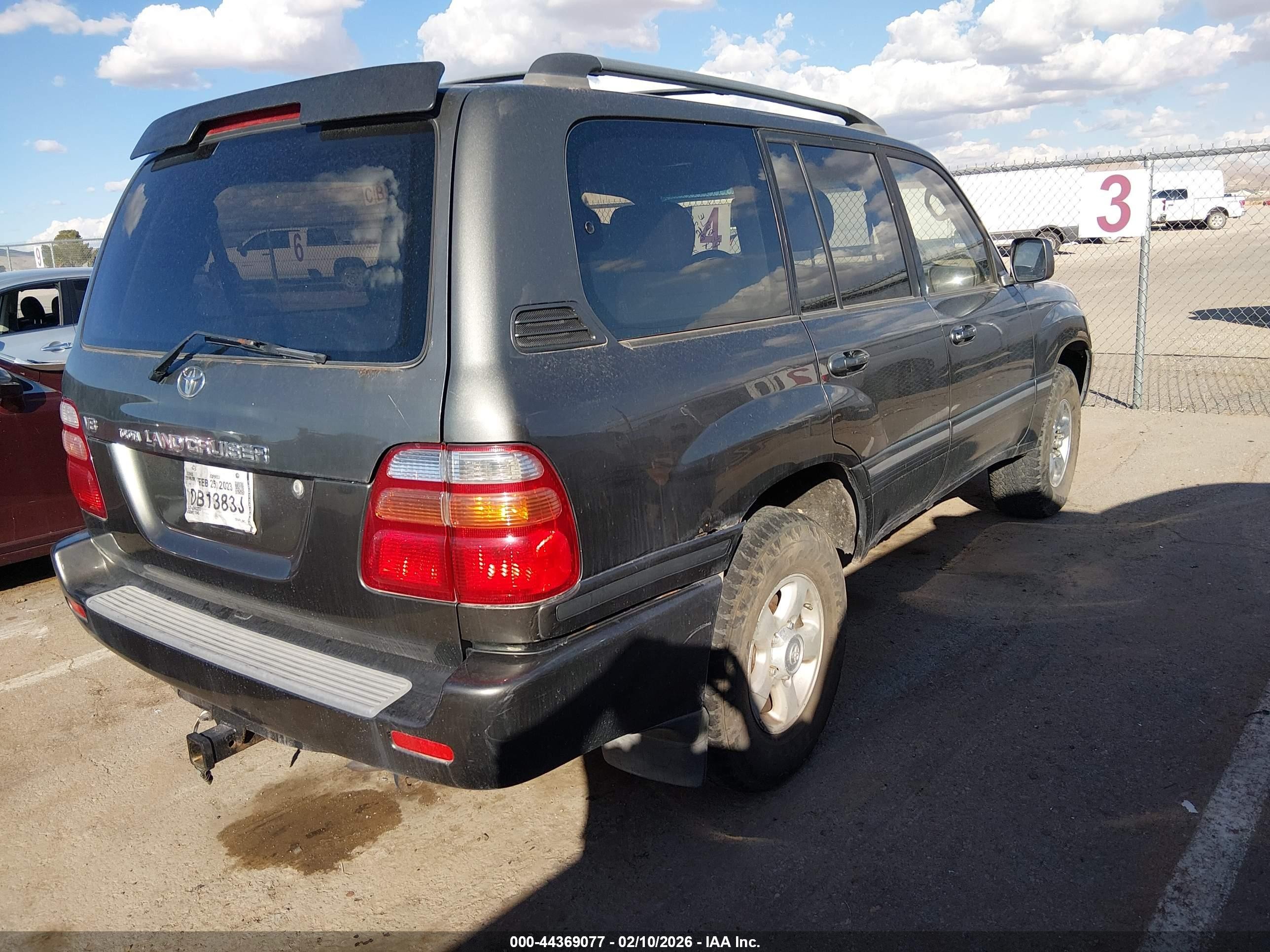 2001 Toyota Land Cruiser   Gray vin: JTEHT05J512000797