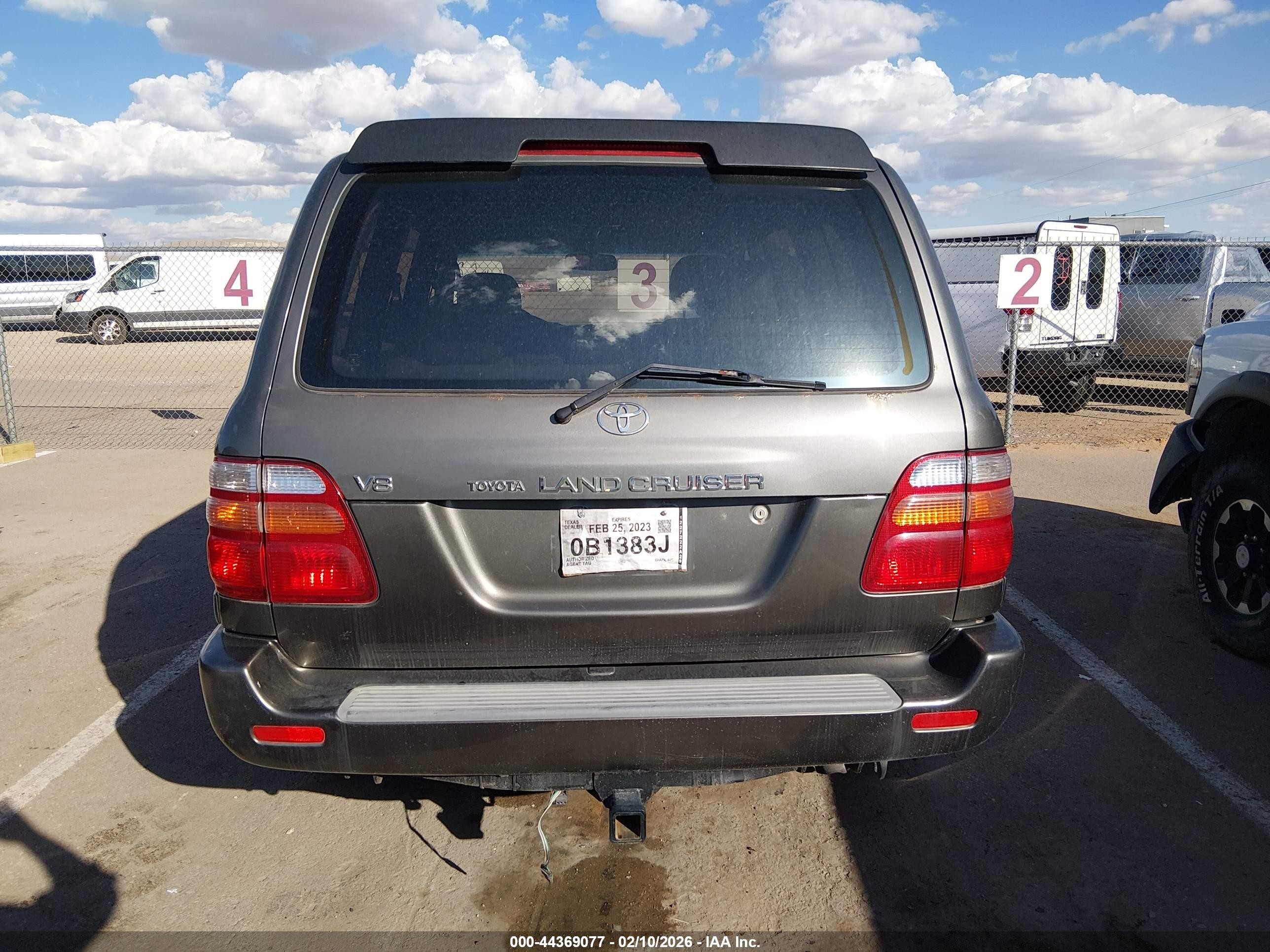 2001 Toyota Land Cruiser   Gray vin: JTEHT05J512000797