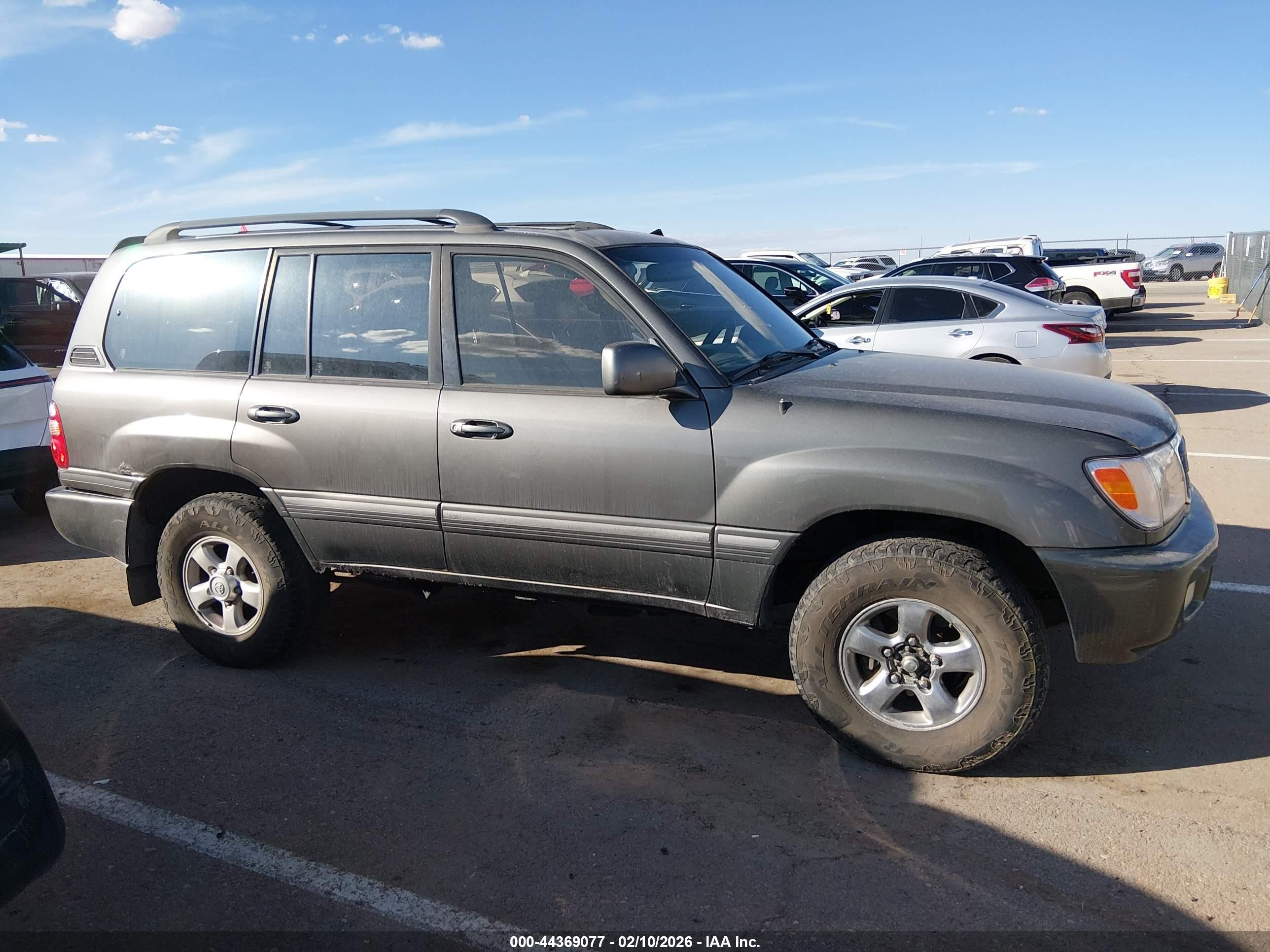 2001 Toyota Land Cruiser   Gray vin: JTEHT05J512000797