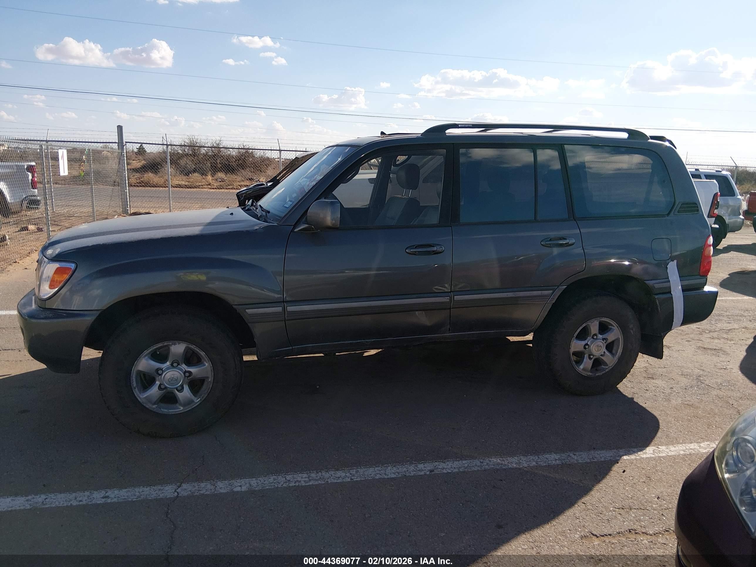 2001 Toyota Land Cruiser   Gray vin: JTEHT05J512000797