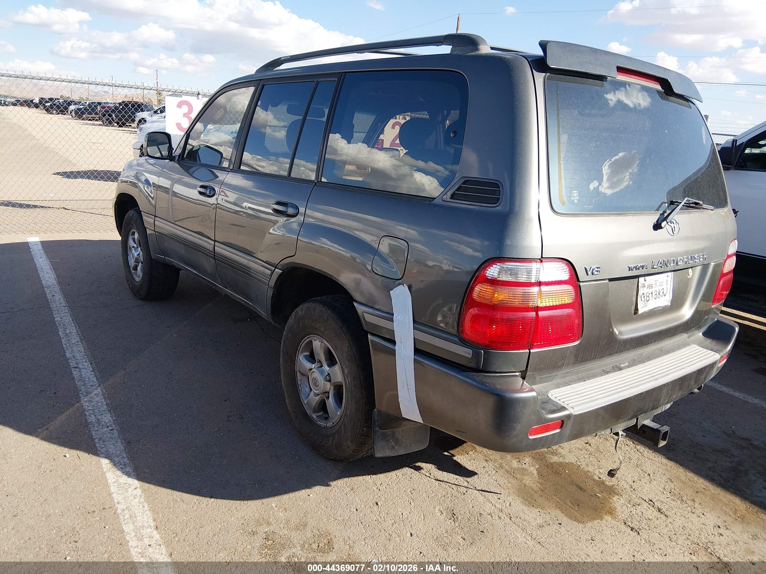 2001 Toyota Land Cruiser   Gray vin: JTEHT05J512000797