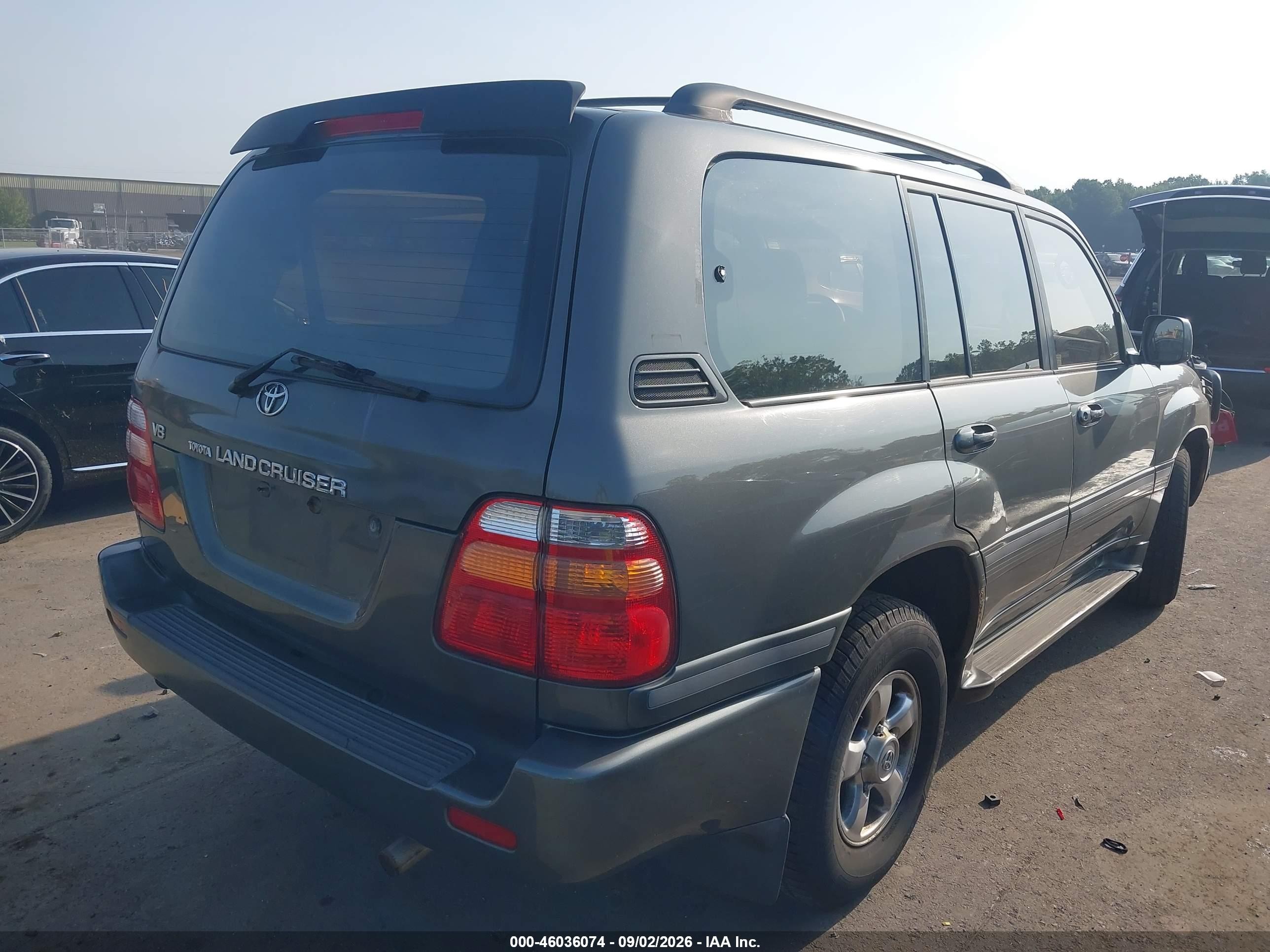 2002 Toyota Land Cruiser   Gray vin: JTEHT05J522021716