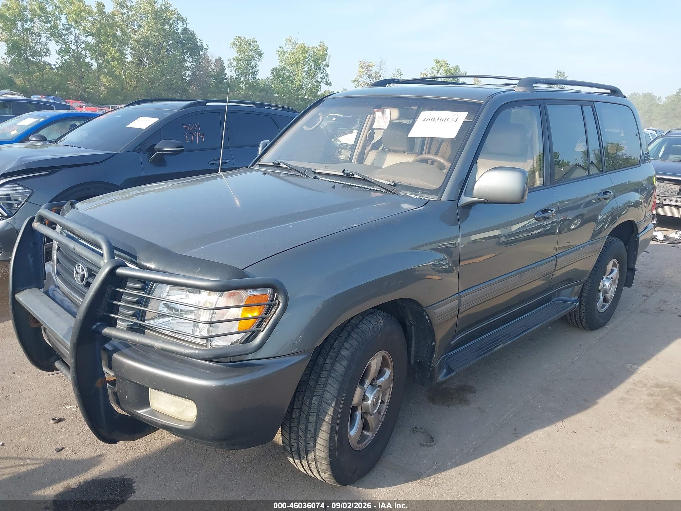 2002 Toyota Land Cruiser   Gray vin: JTEHT05J522021716