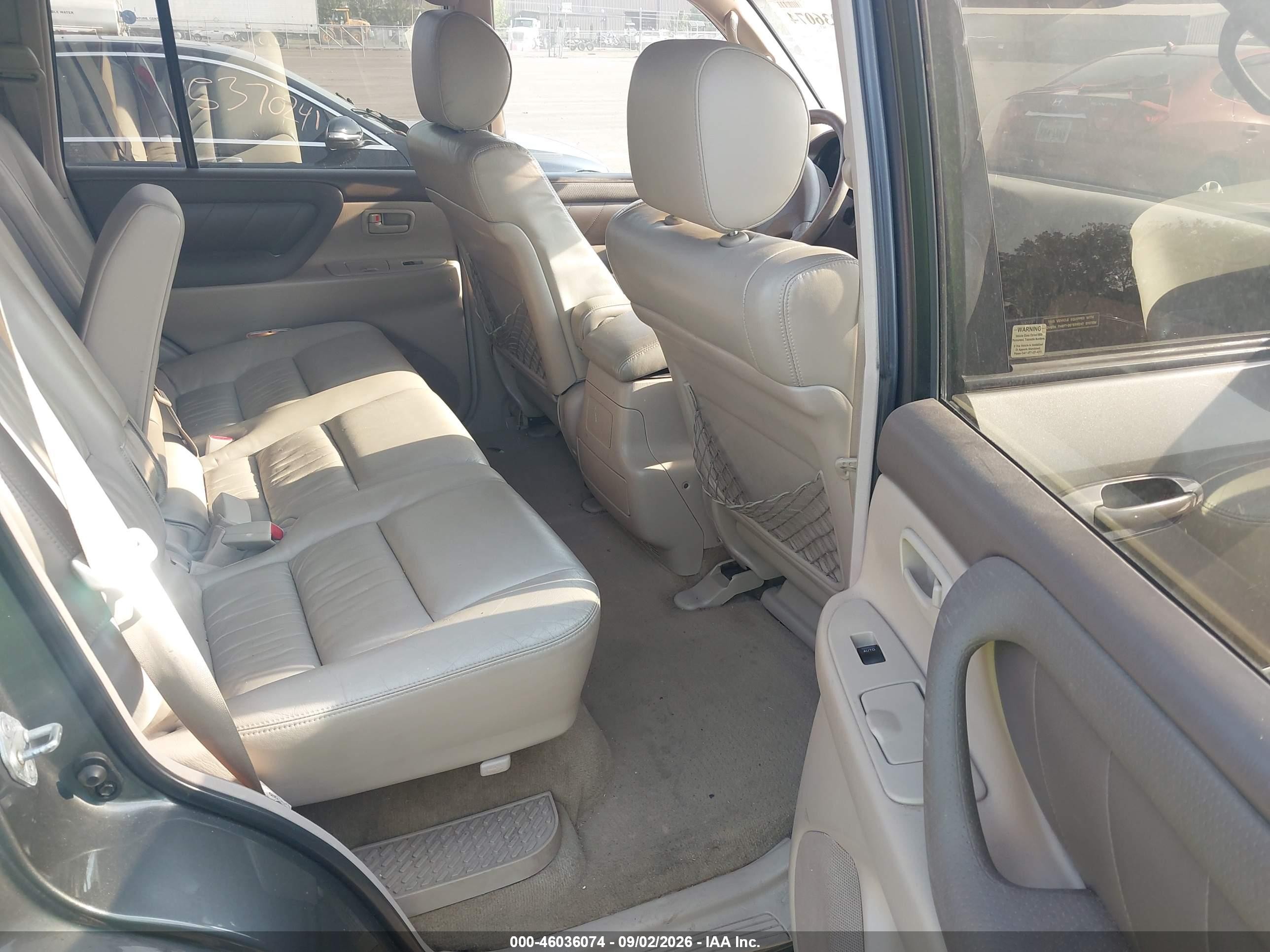 2002 Toyota Land Cruiser   Gray vin: JTEHT05J522021716