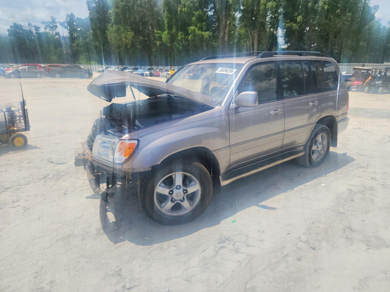 2003 Toyota Land Cruiser Base Silver vin: JTEHT05J532037822