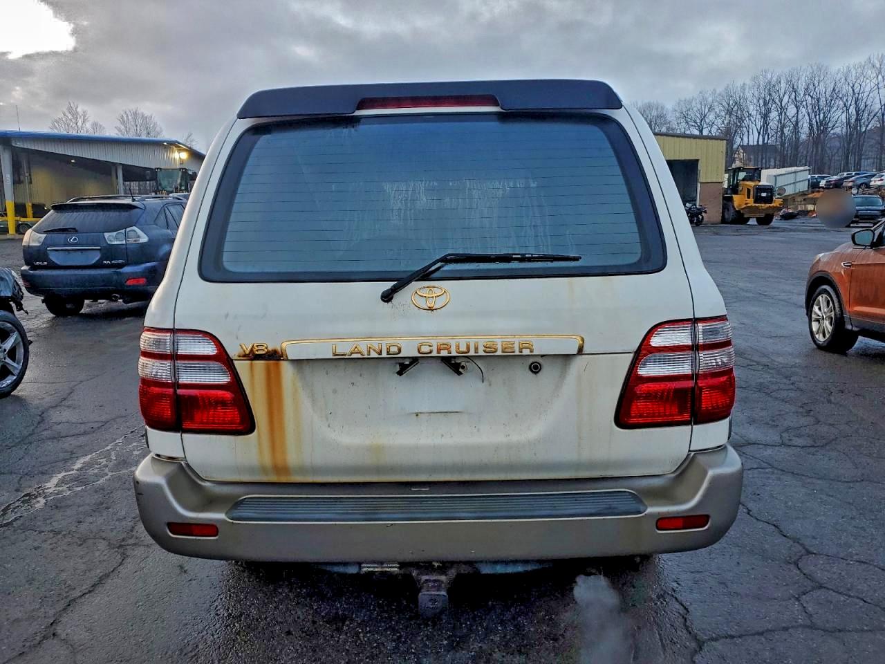 2003 Toyota Land Cruiser White vin: JTEHT05J532039392