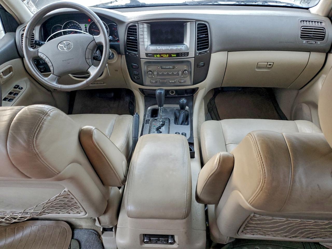 2003 Toyota Land Cruiser White vin: JTEHT05J532039392