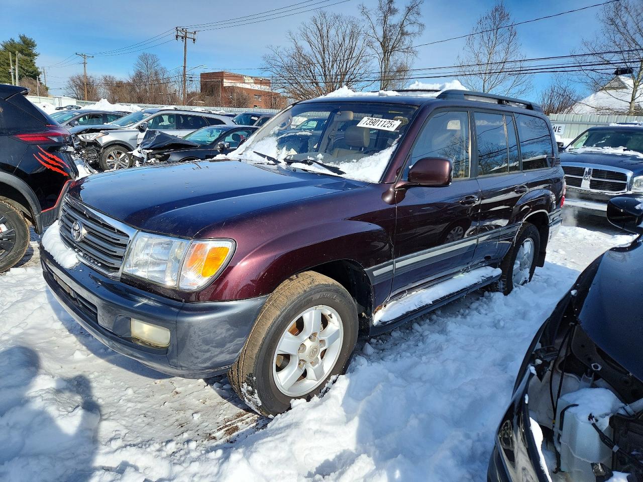 2003 Toyota Land Cruiser Maroon vin: JTEHT05J532041370