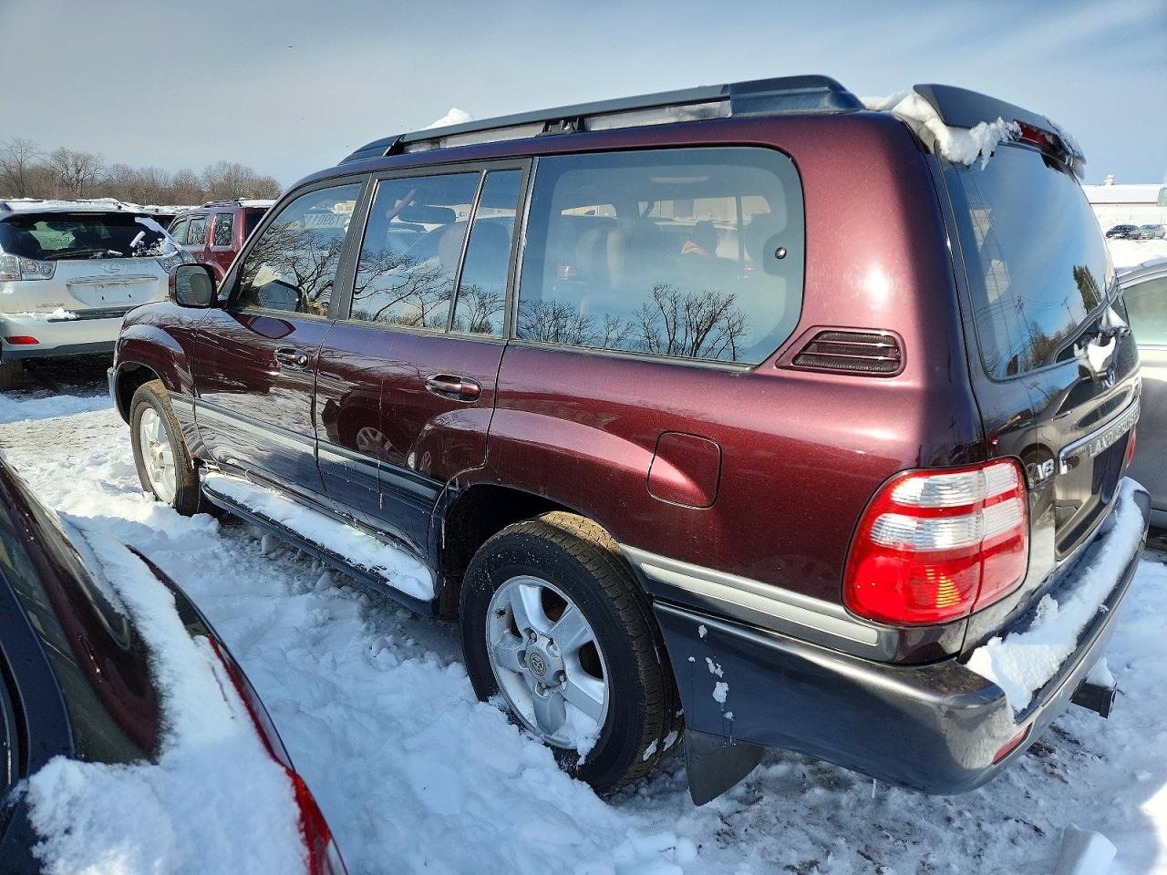2003 Toyota Land Cruiser Maroon vin: JTEHT05J532041370