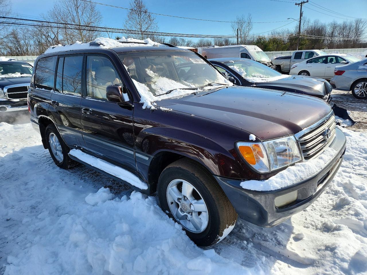 2003 Toyota Land Cruiser Maroon vin: JTEHT05J532041370