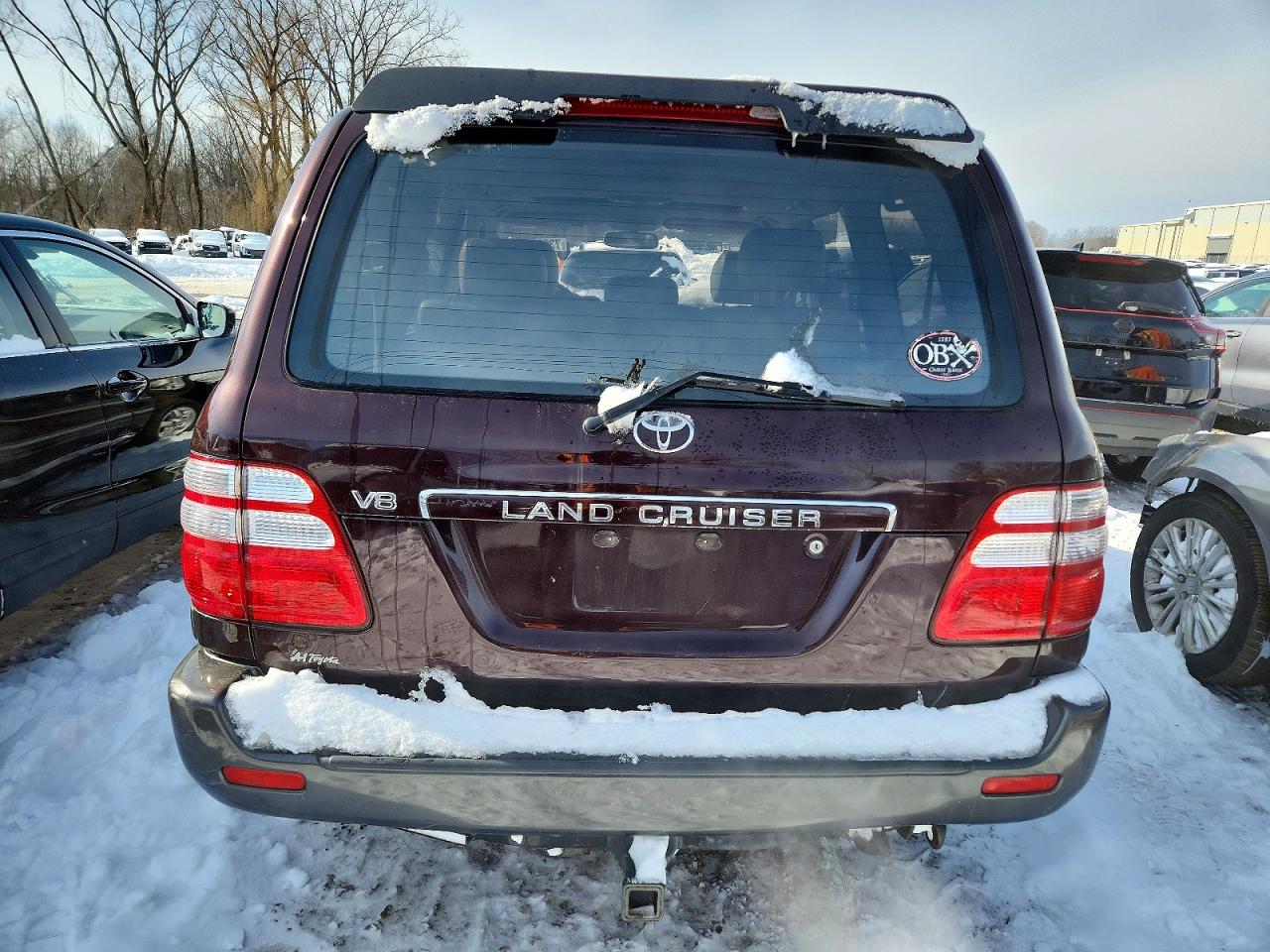 2003 Toyota Land Cruiser Maroon vin: JTEHT05J532041370