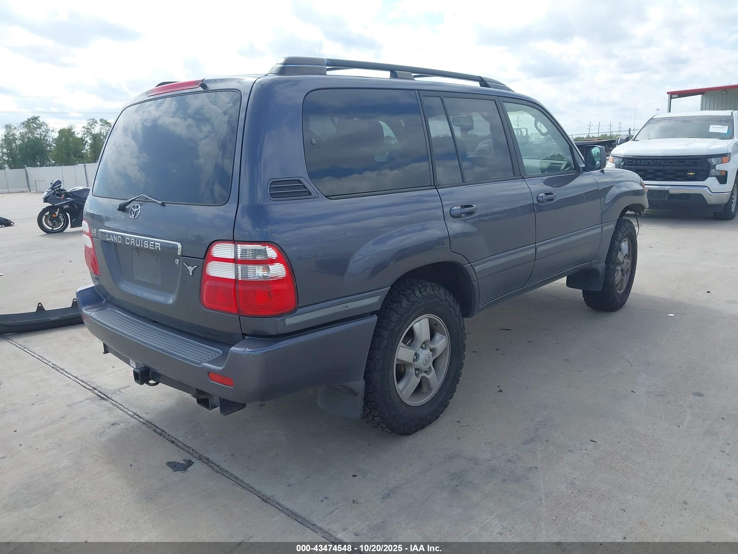 2005 Toyota Land Cruiser V8 Gray vin: JTEHT05J552070760