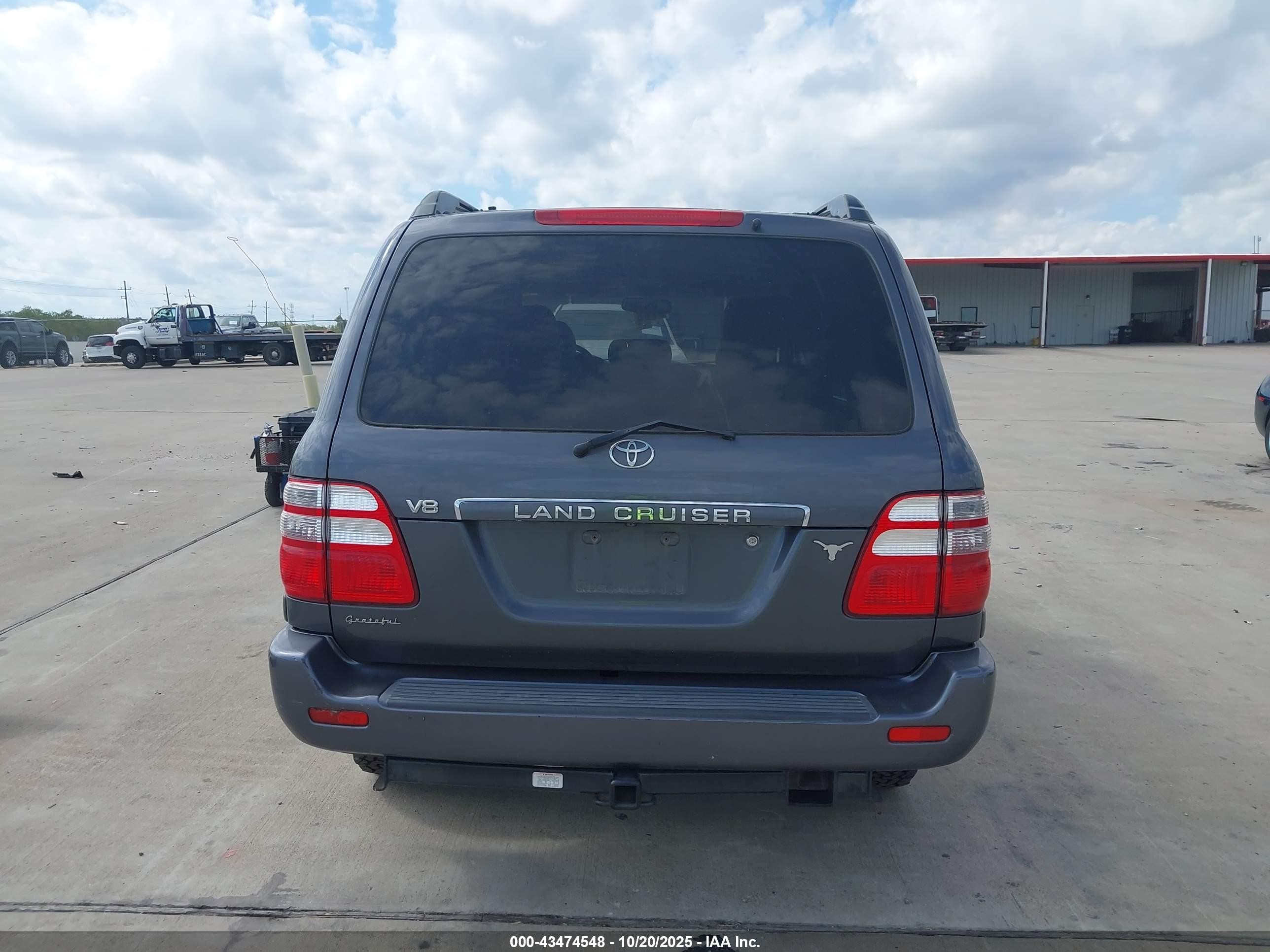 2005 Toyota Land Cruiser V8 Gray vin: JTEHT05J552070760
