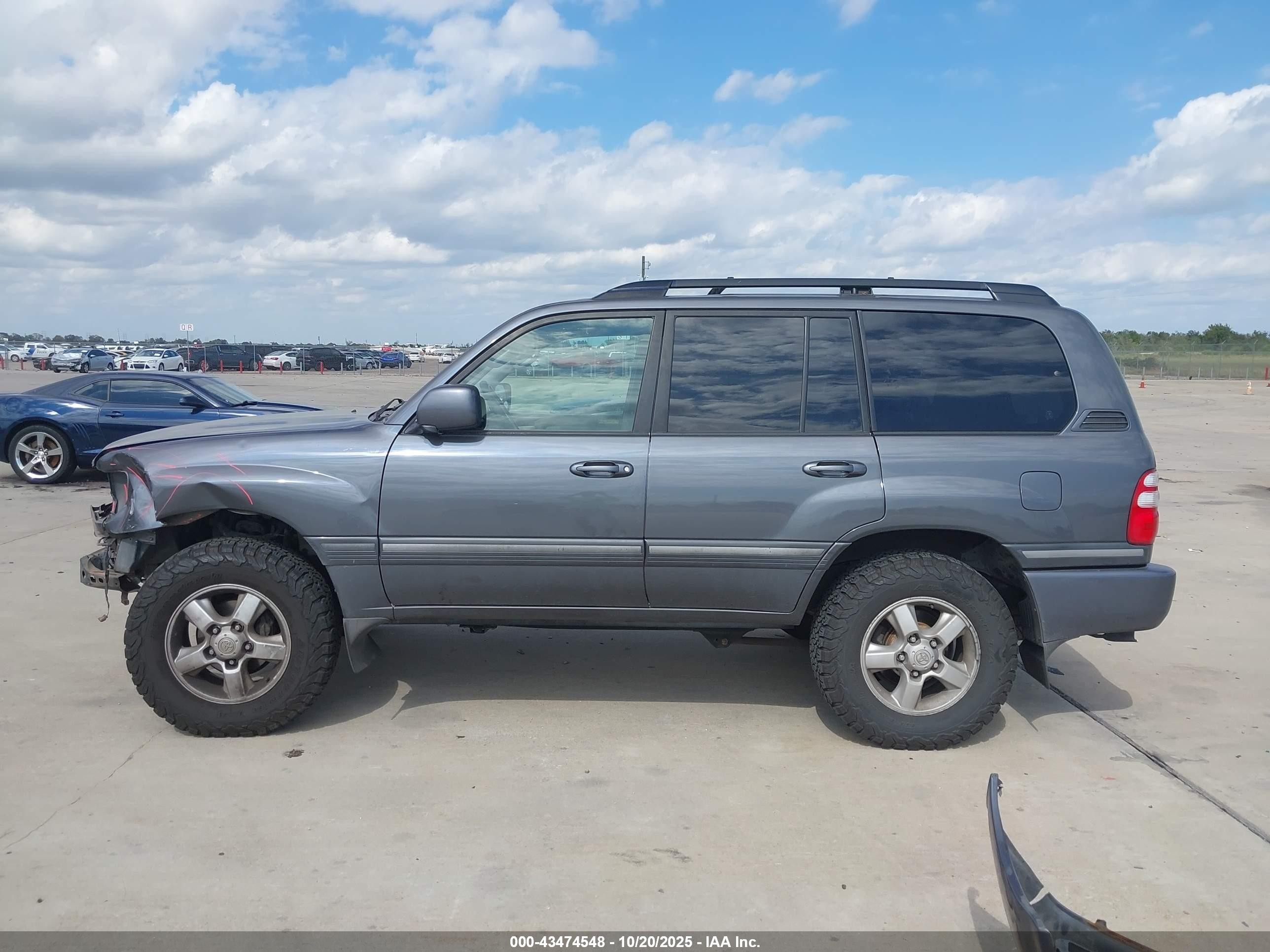 2005 Toyota Land Cruiser V8 Gray vin: JTEHT05J552070760