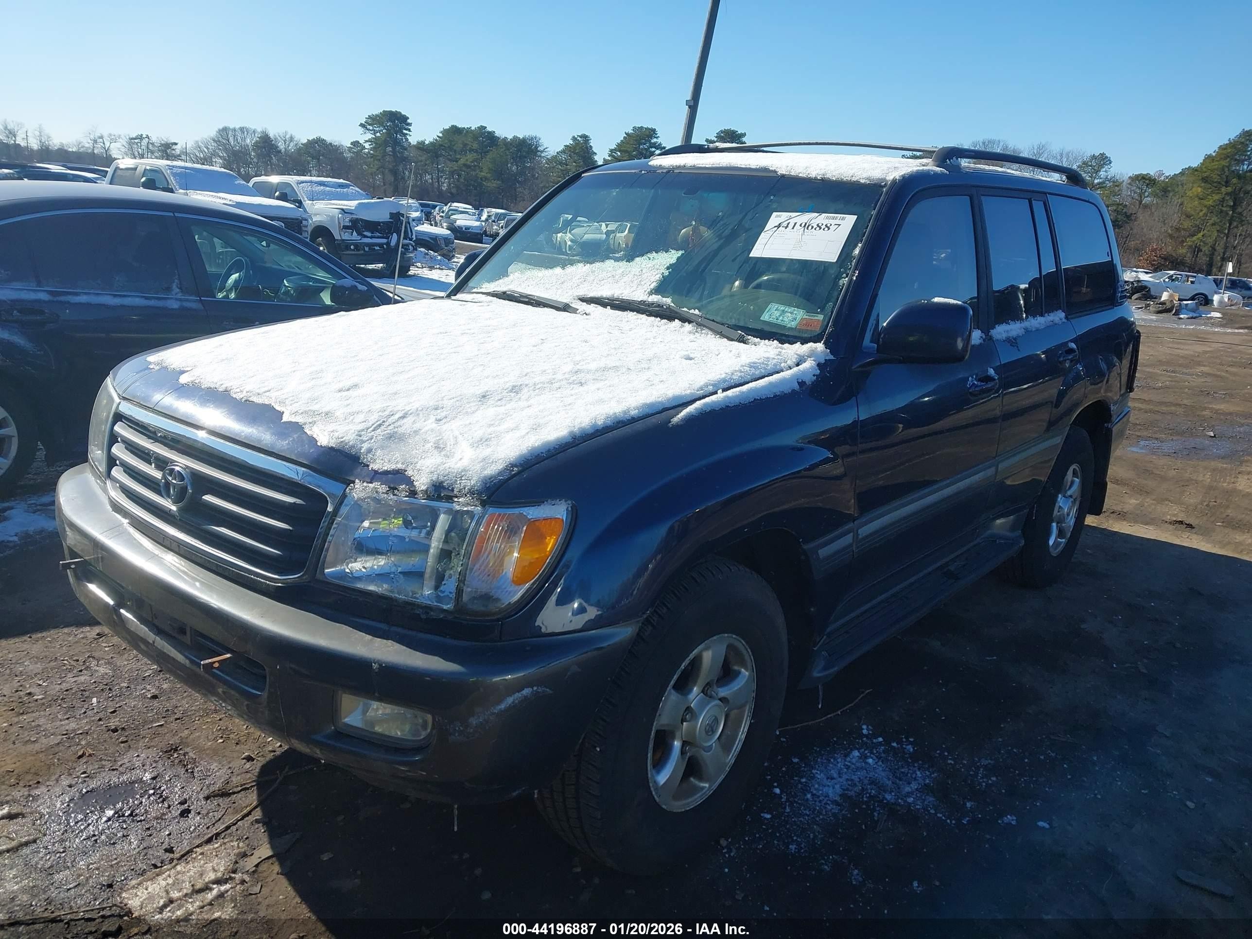 2001 Toyota Land Cruiser   Blue vin: JTEHT05J612000906