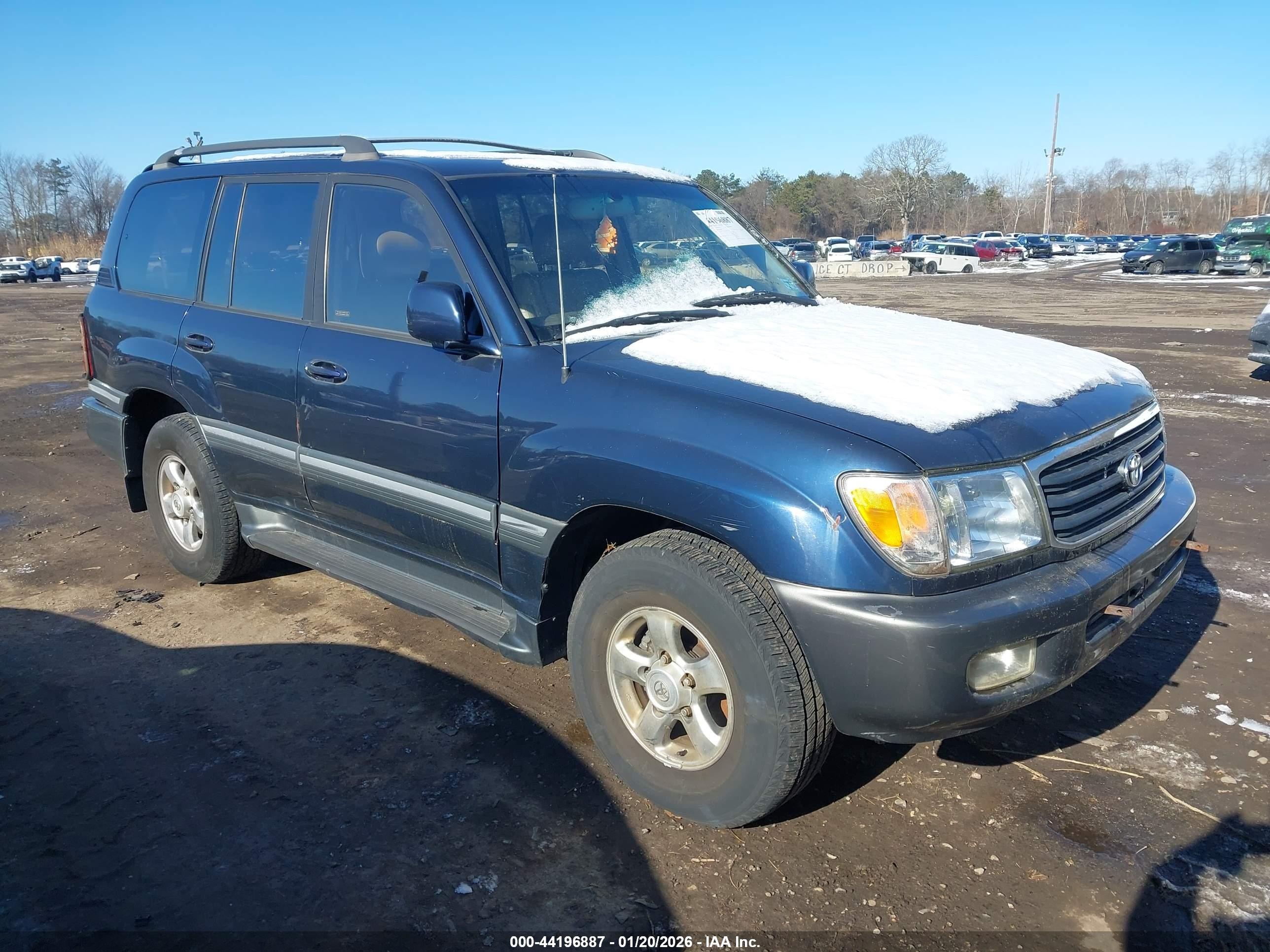 2001 Toyota Land Cruiser   Blue vin: JTEHT05J612000906