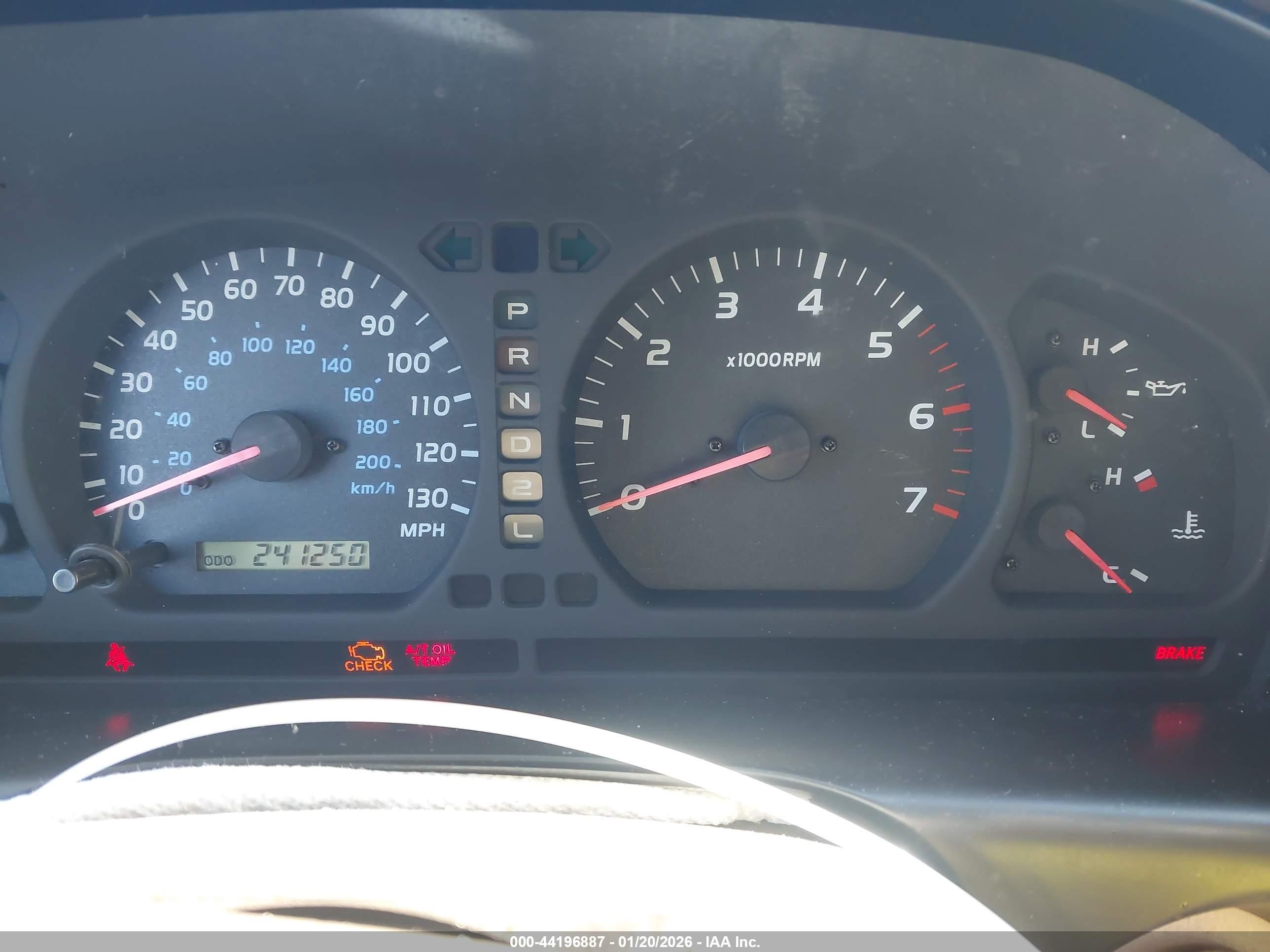 2001 Toyota Land Cruiser   Blue vin: JTEHT05J612000906