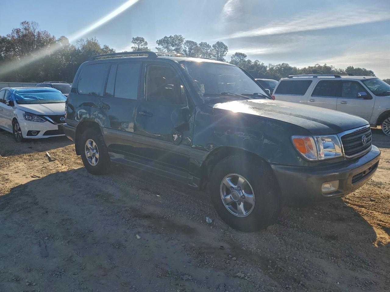 2001 Toyota Land Cruiser Green vin: JTEHT05J612016717