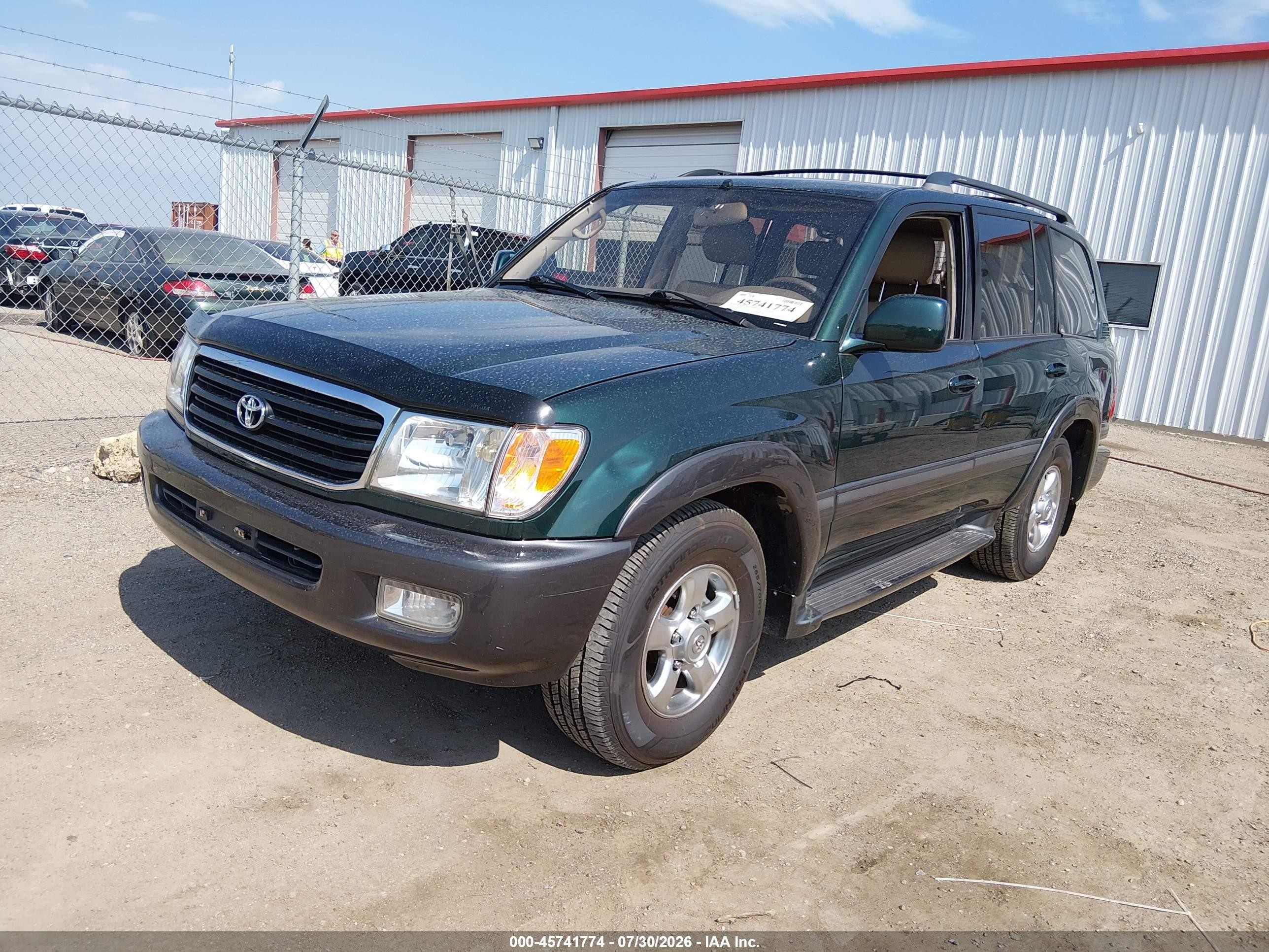 2002 Toyota Land Cruiser   Green vin: JTEHT05J622027170