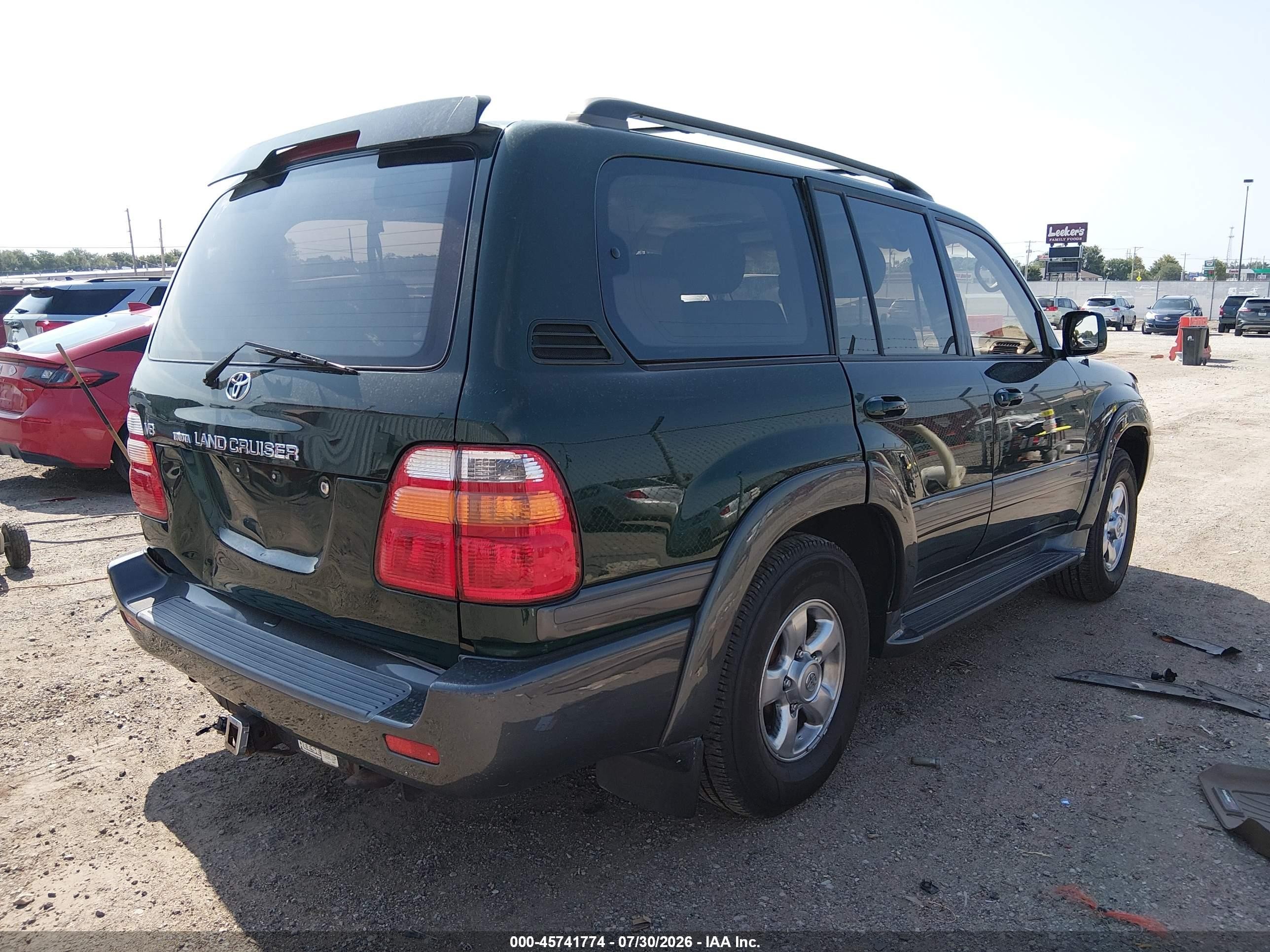 2002 Toyota Land Cruiser   Green vin: JTEHT05J622027170