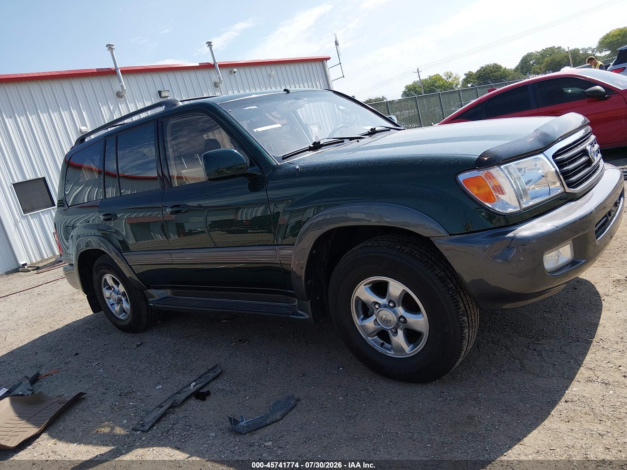 2002 Toyota Land Cruiser   Green vin: JTEHT05J622027170